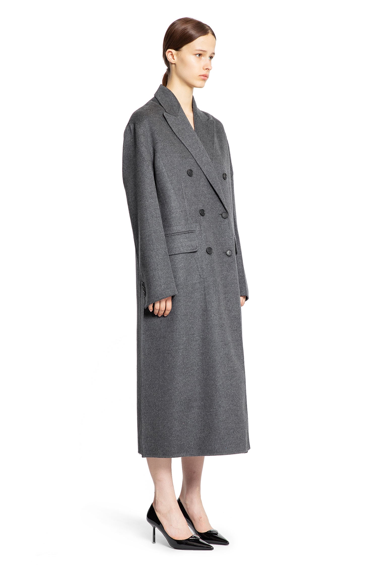 Wool Cashmere Double-Breasted Overcoat - Antonioli.eu
