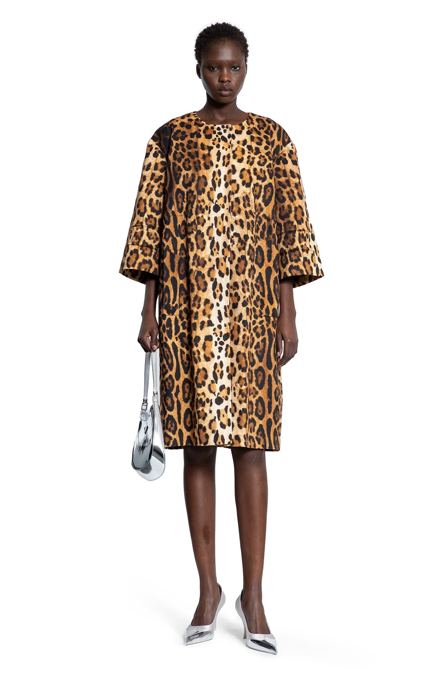 Leopard Print Drill Coat - Antonioli.eu