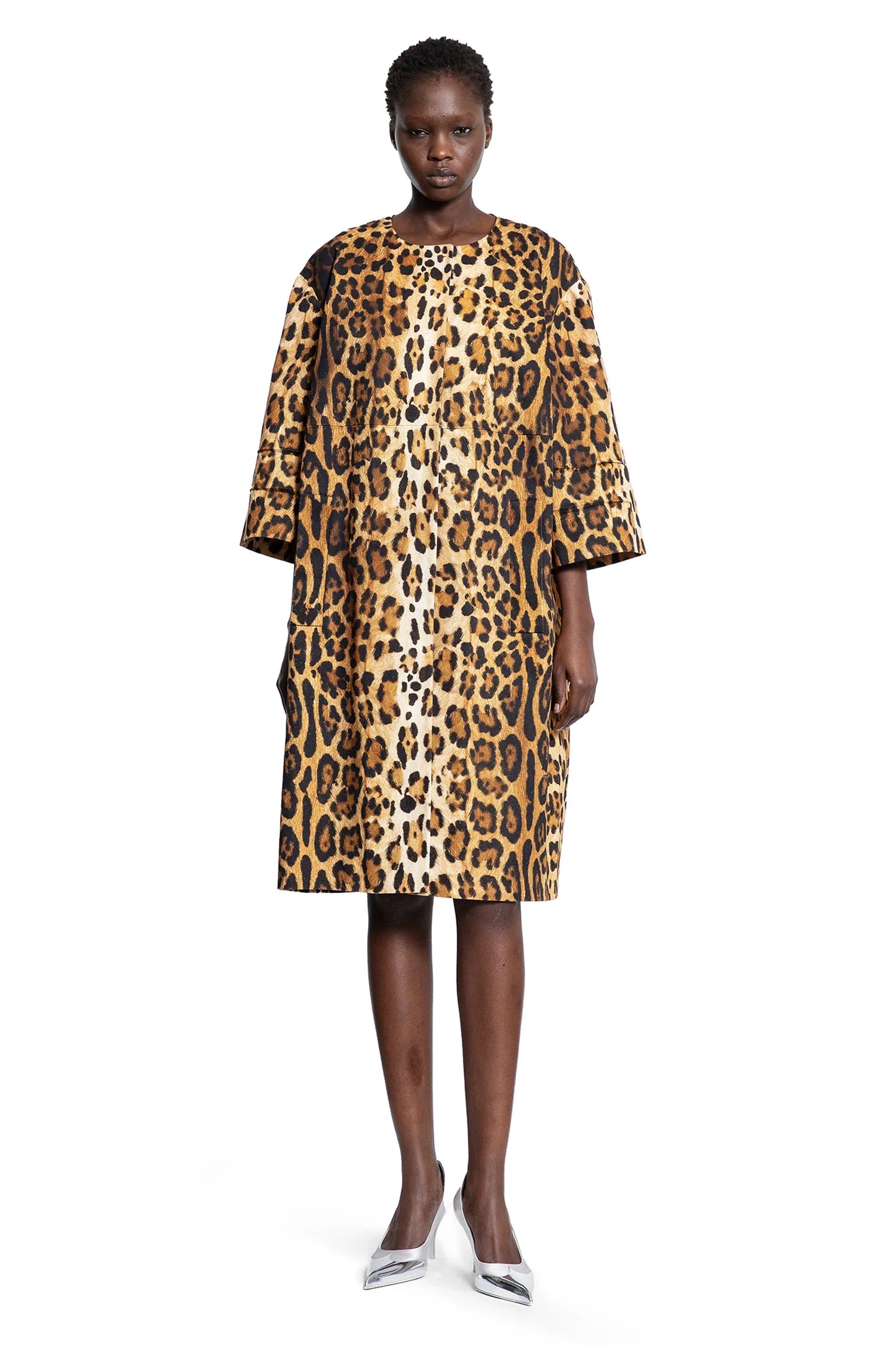 Leopard Print Drill Coat - Antonioli.eu