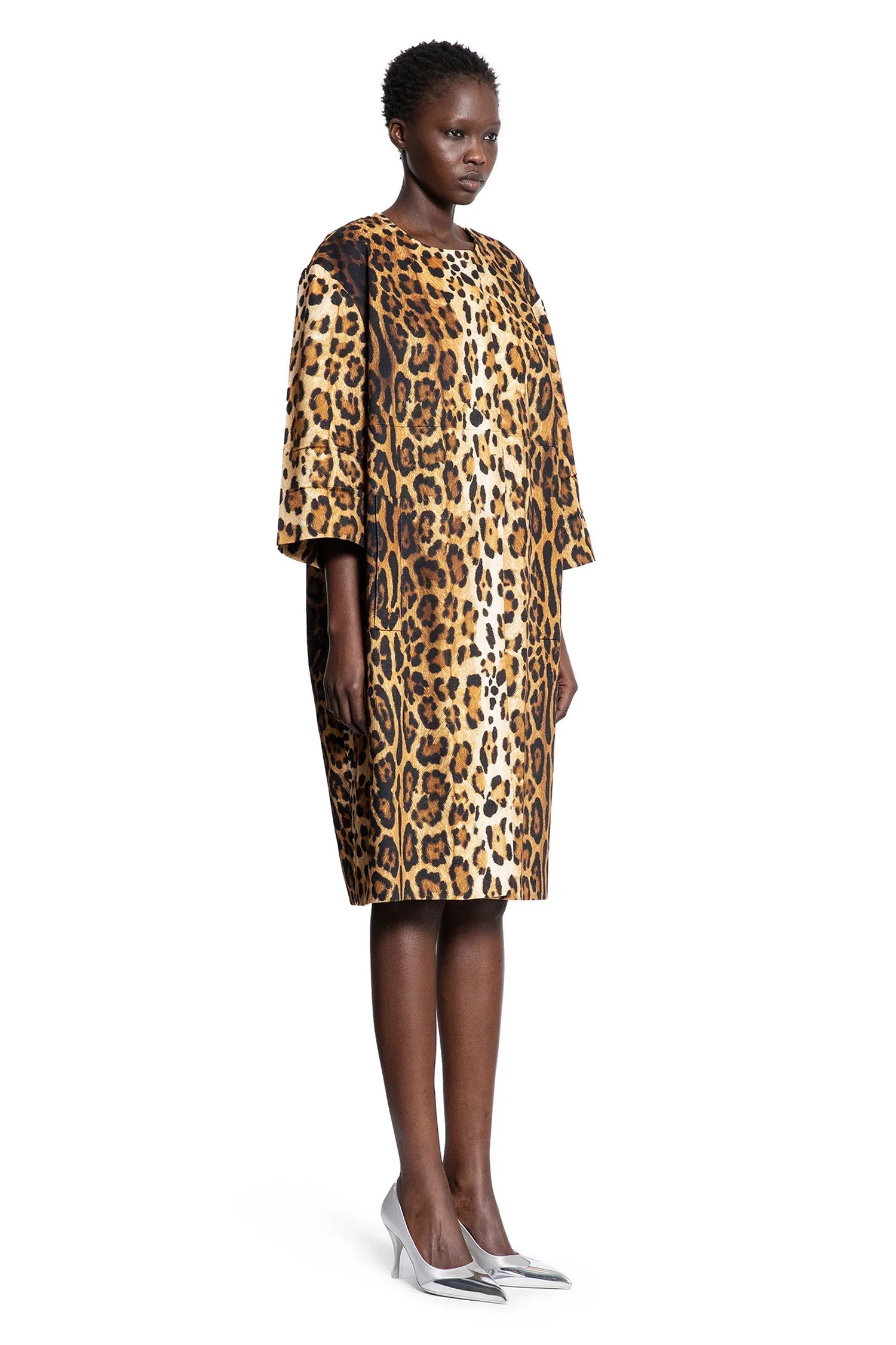 Leopard Print Drill Coat - Antonioli.eu