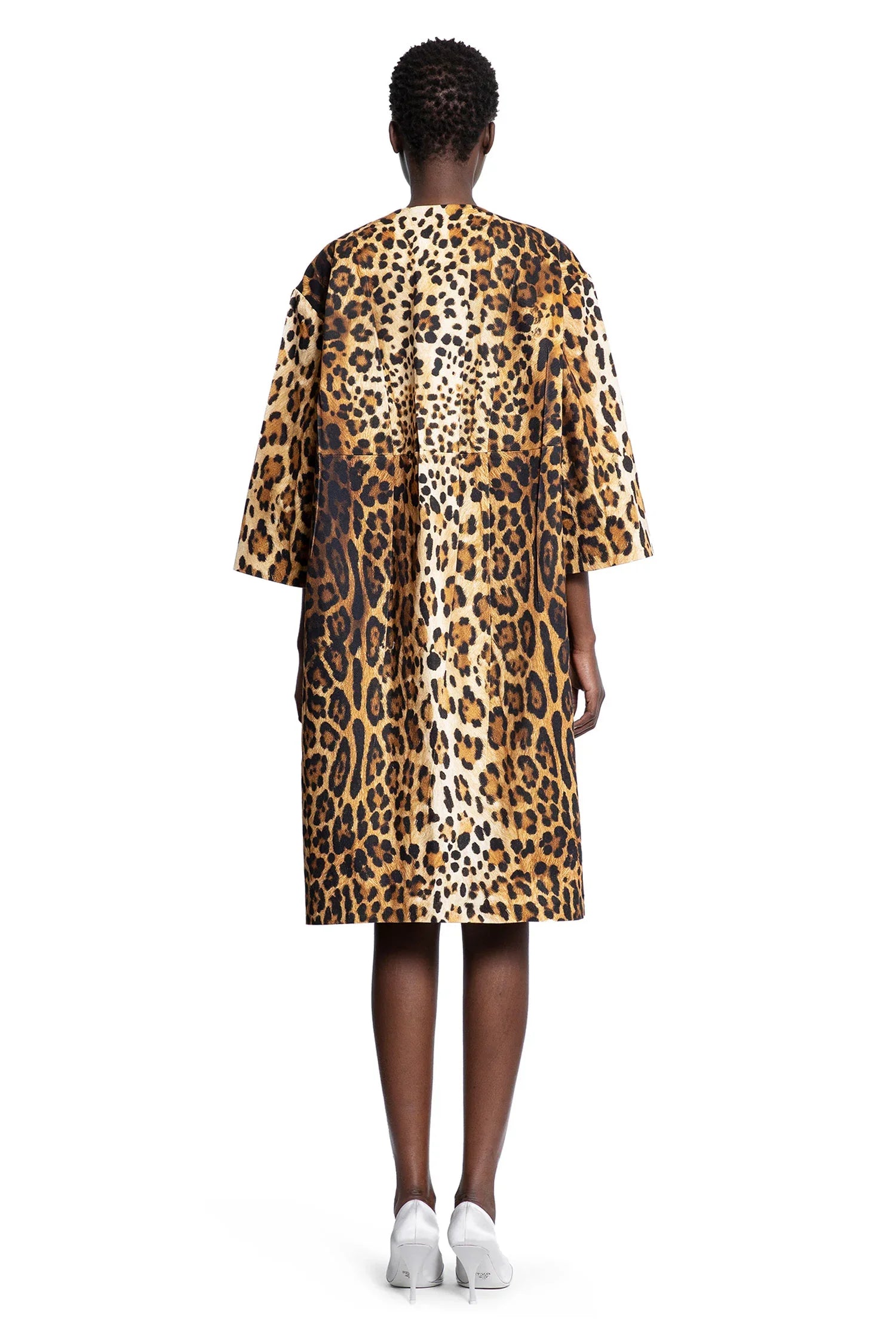 Leopard Print Drill Coat - Antonioli.eu