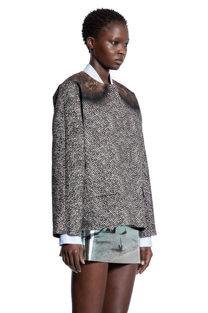Printed Drill Caban Jacket - Antonioli.eu