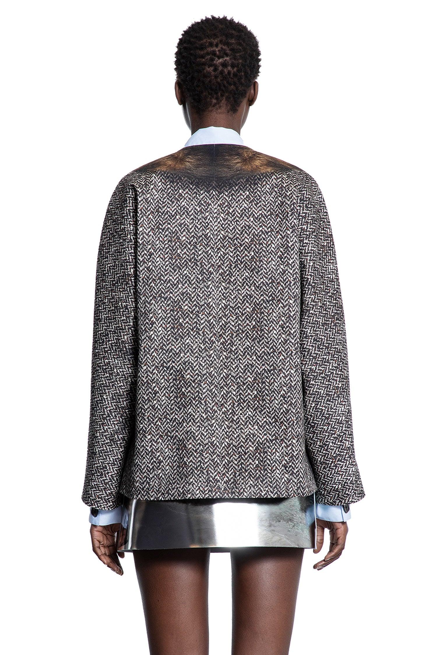 Printed Drill Caban Jacket - Antonioli.eu