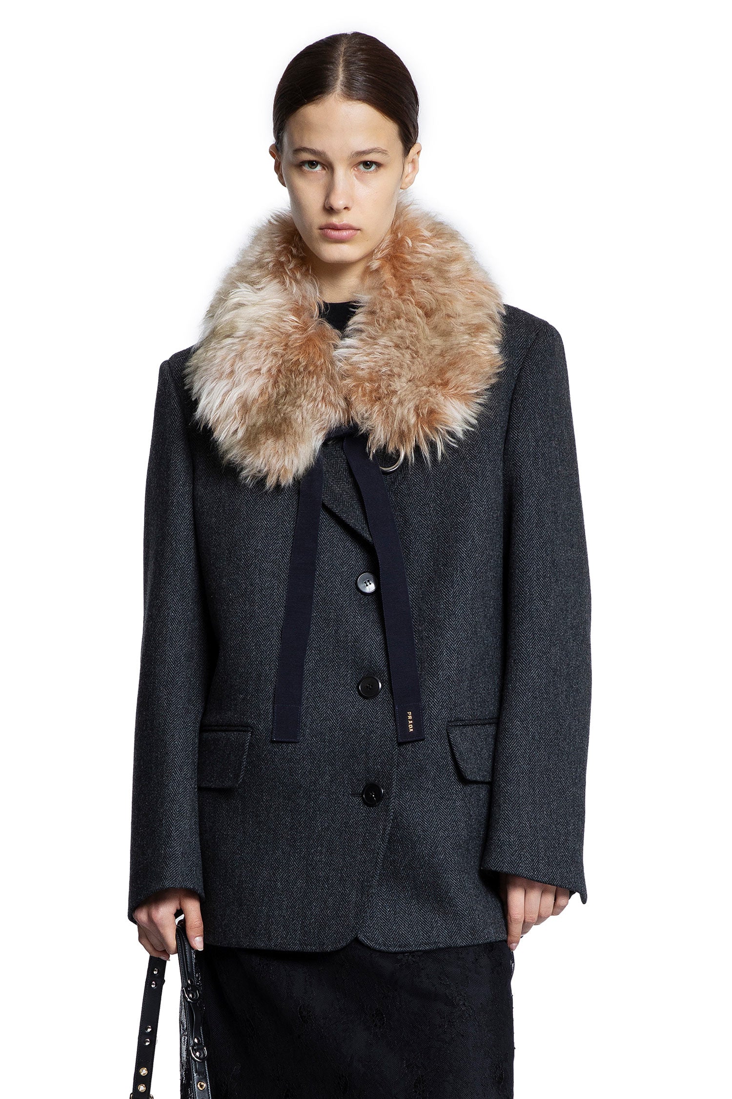 Chevron Wool Blazer - Antonioli.eu
