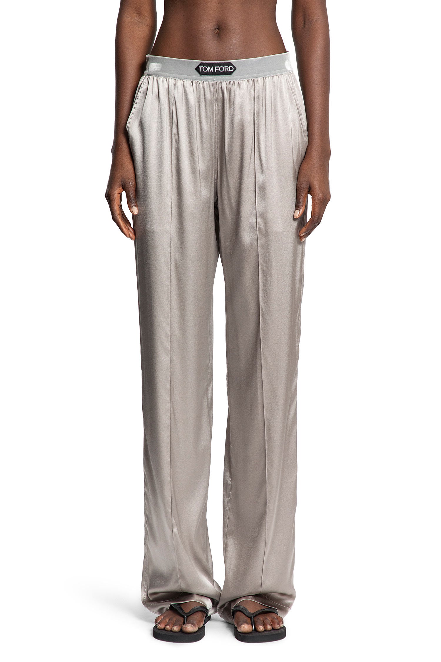 Stretch Silk Satin PJ Pants - Antonioli.eu