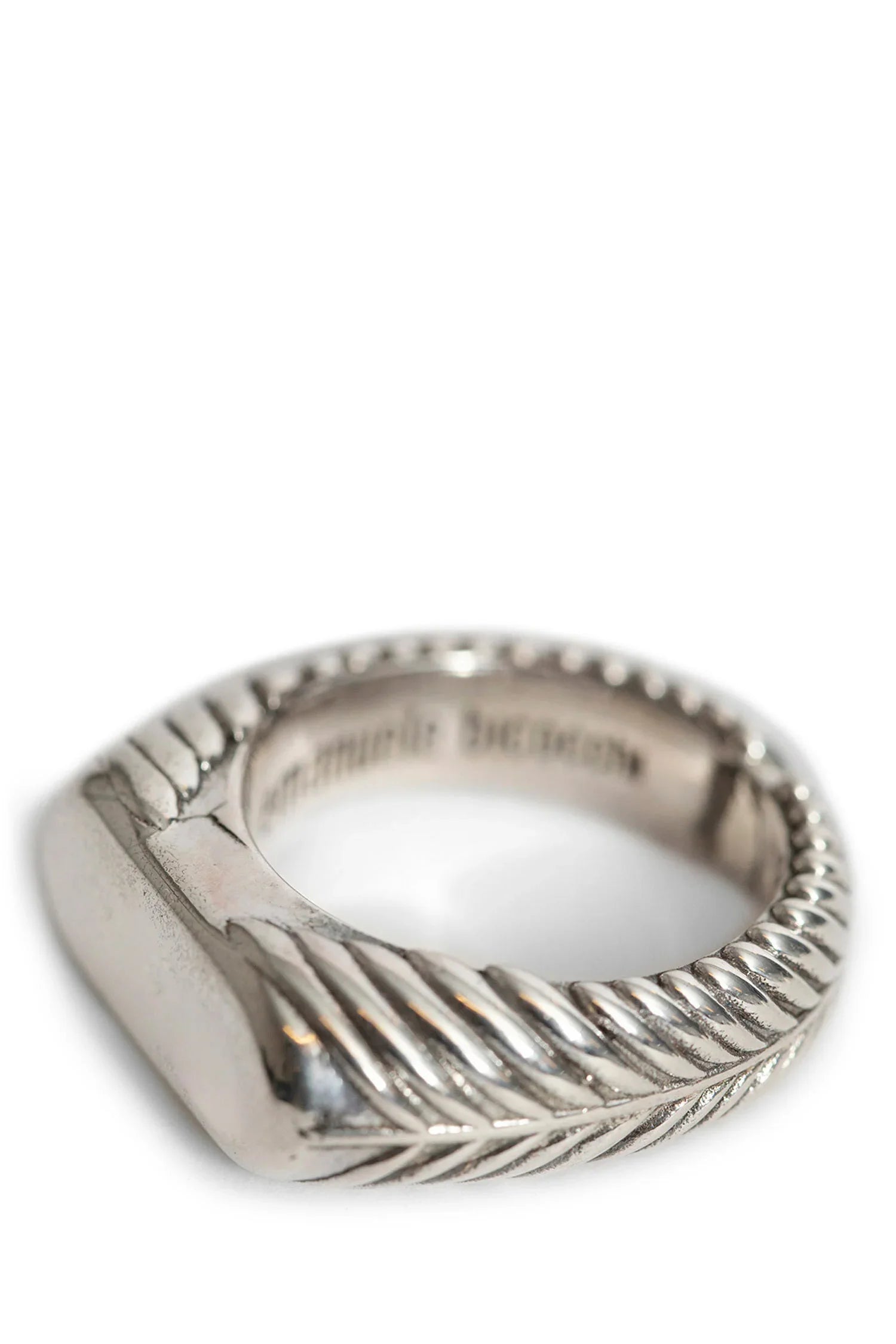 Flattened Signet Ring - Antonioli.eu