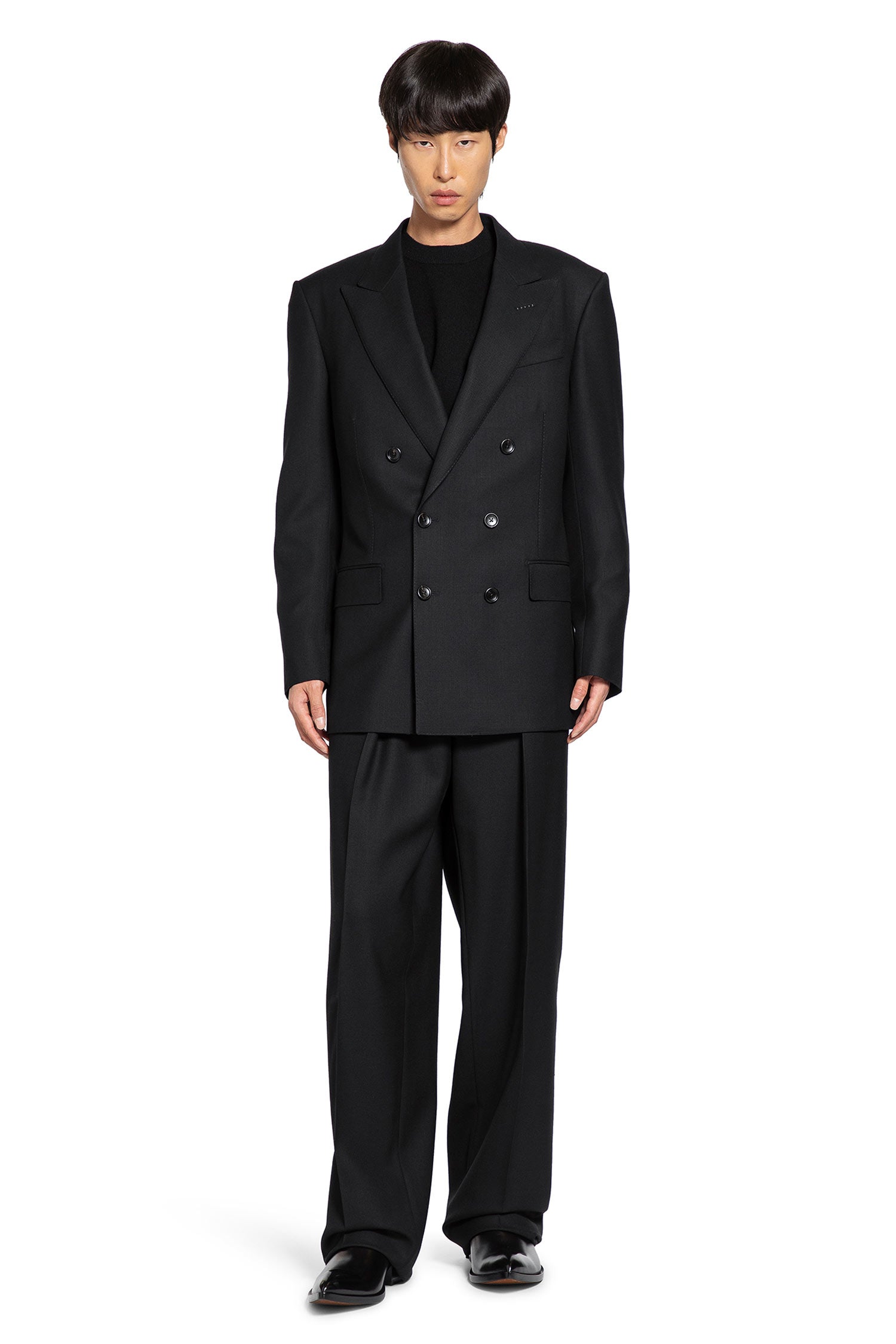 Double Pleat Trousers in Broken Twill - Antonioli.eu