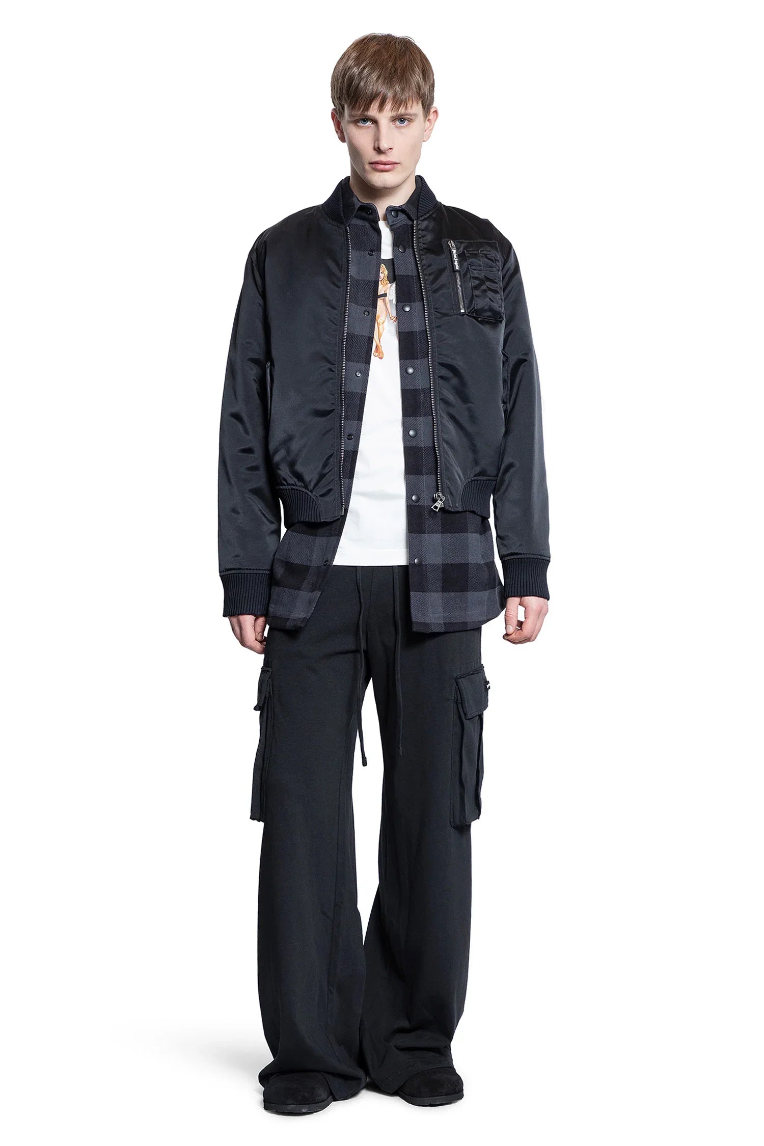 Curved Logo Bomber - Antonioli.eu