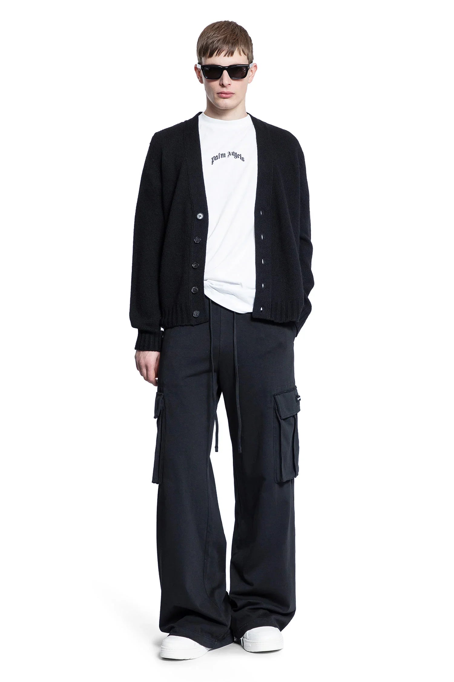 Curved Logo Cardigan - Antonioli.eu