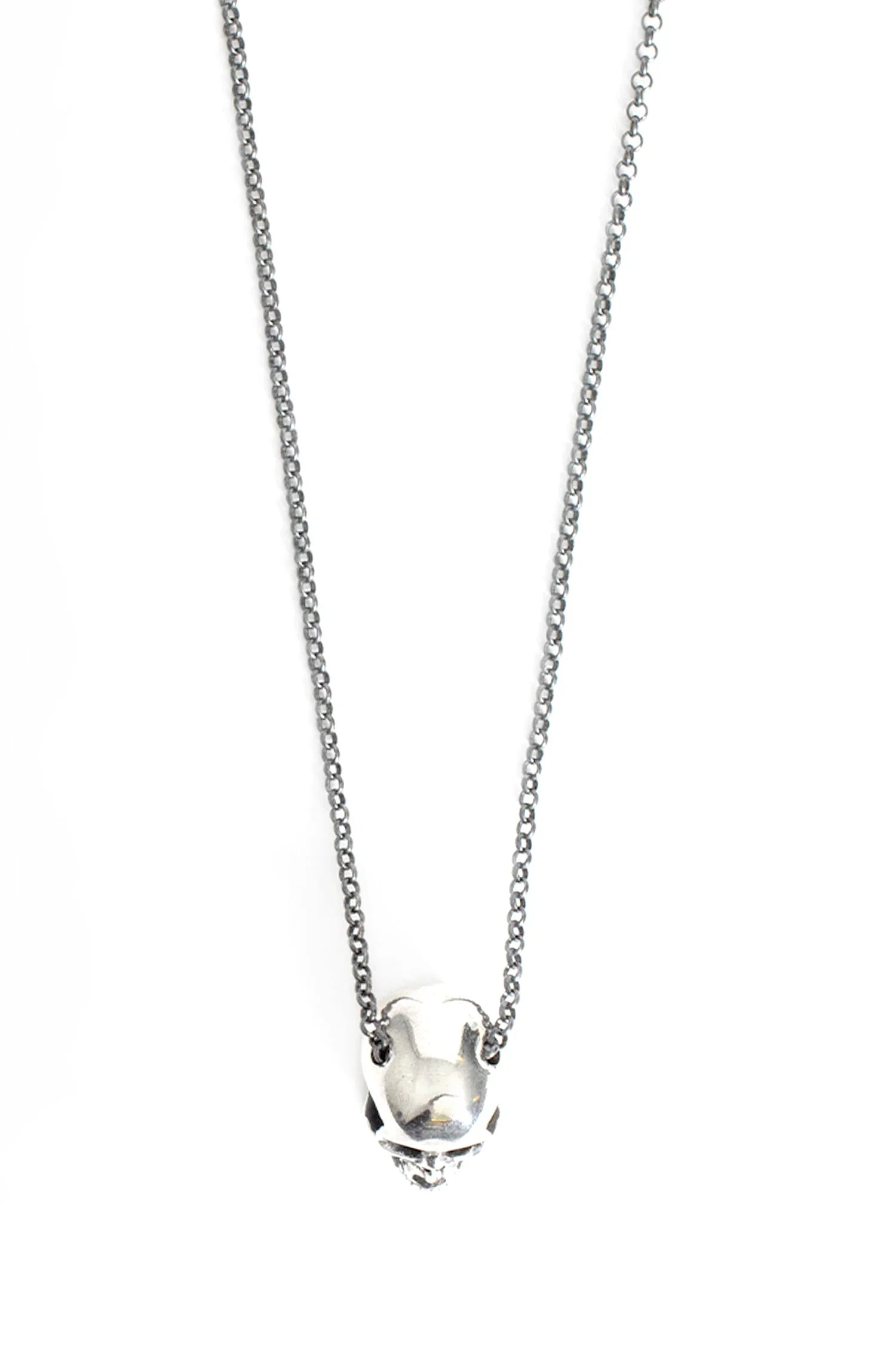 Percy Skull Necklace With Rubies - Antonioli.eu