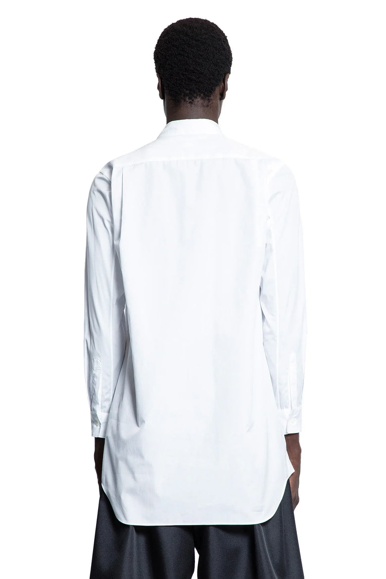 Draped Cotton Poplin Shirt - Antonioli.eu