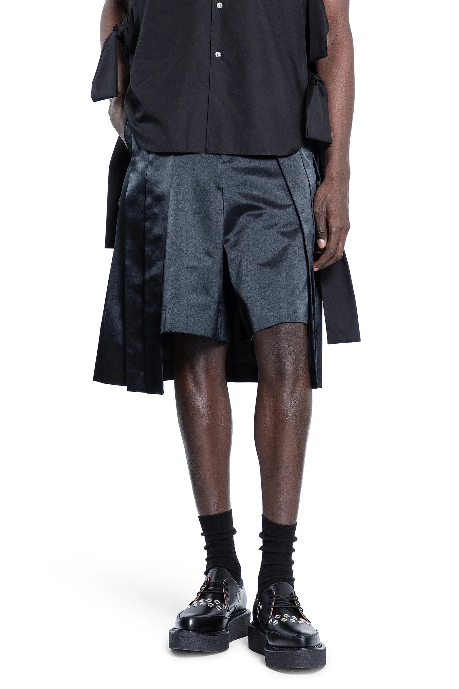 COMME DES GARCONS HOMME PLUS MAN BLACK SHORTS & SKIRTS - Antonioli.eu