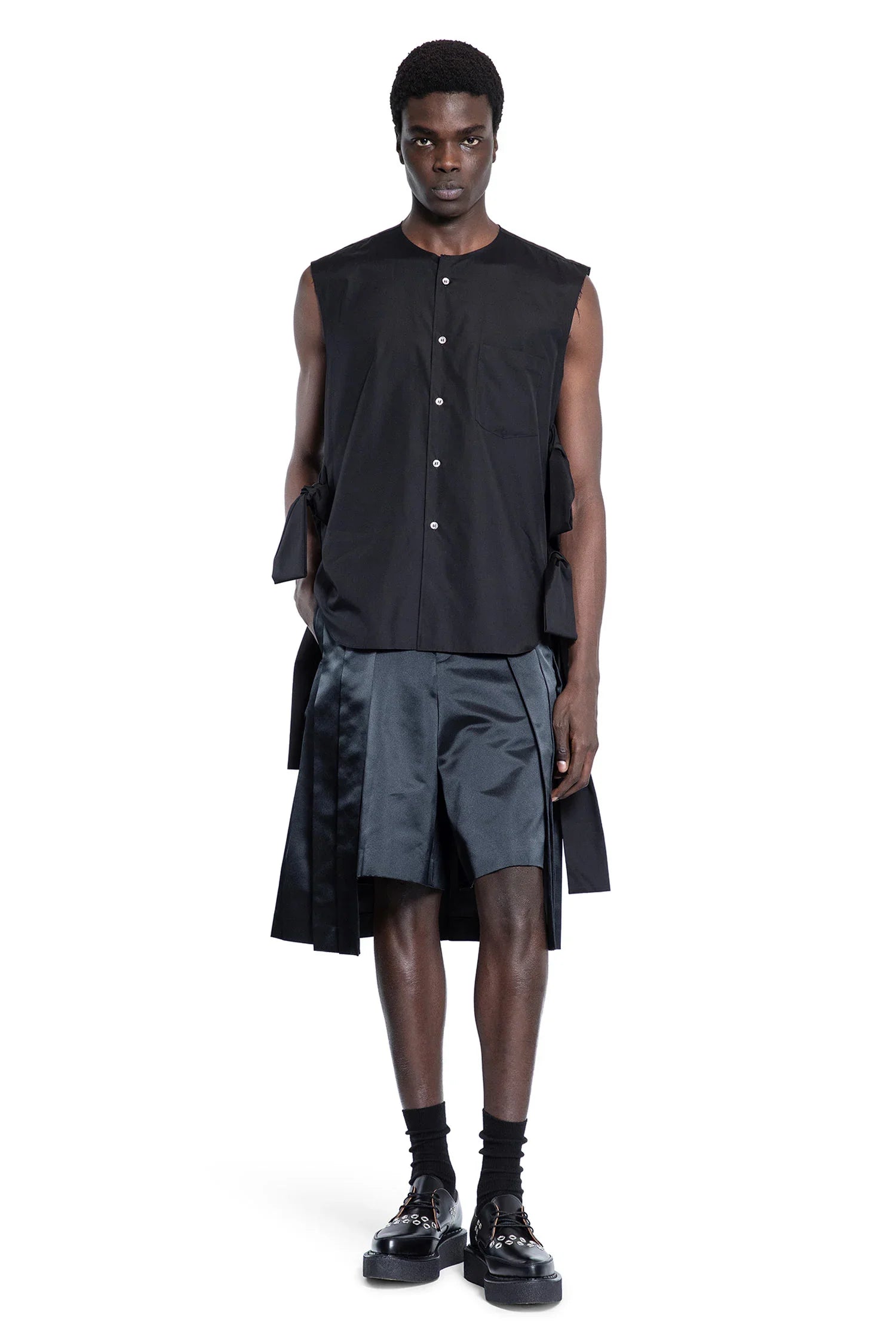 COMME DES GARCONS HOMME PLUS MAN BLACK SHORTS & SKIRTS - Antonioli.eu