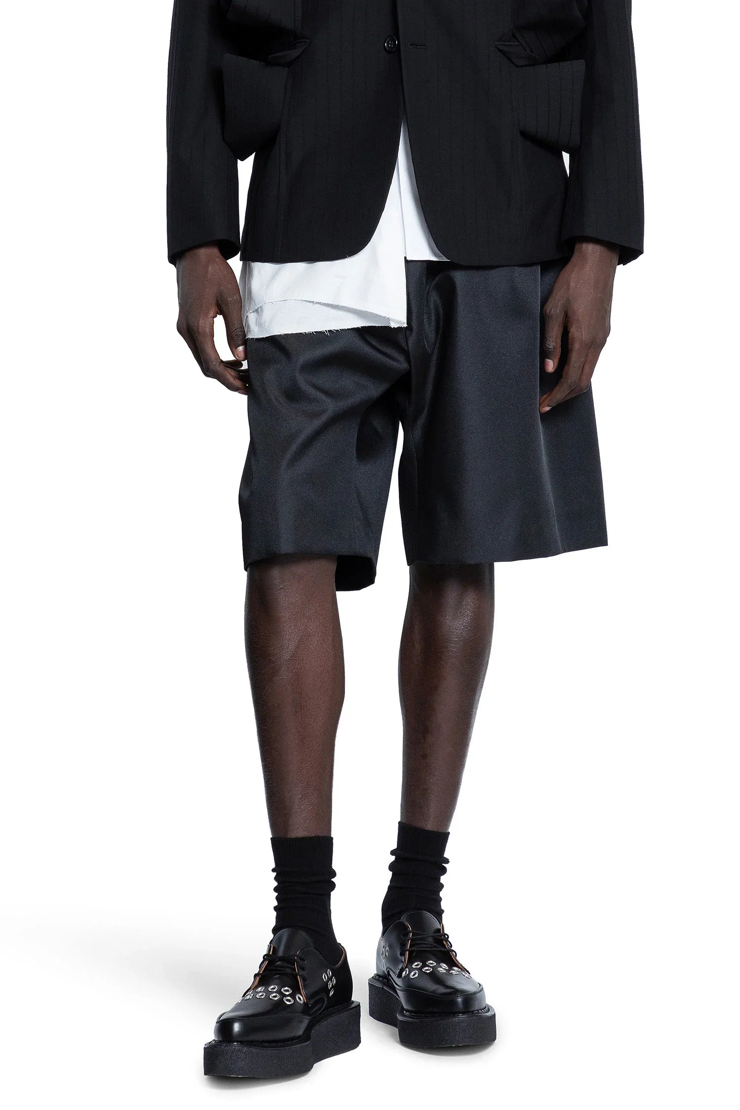 COMME DES GARCONS HOMME PLUS MAN BLACK SHORTS & SKIRTS - Antonioli.eu