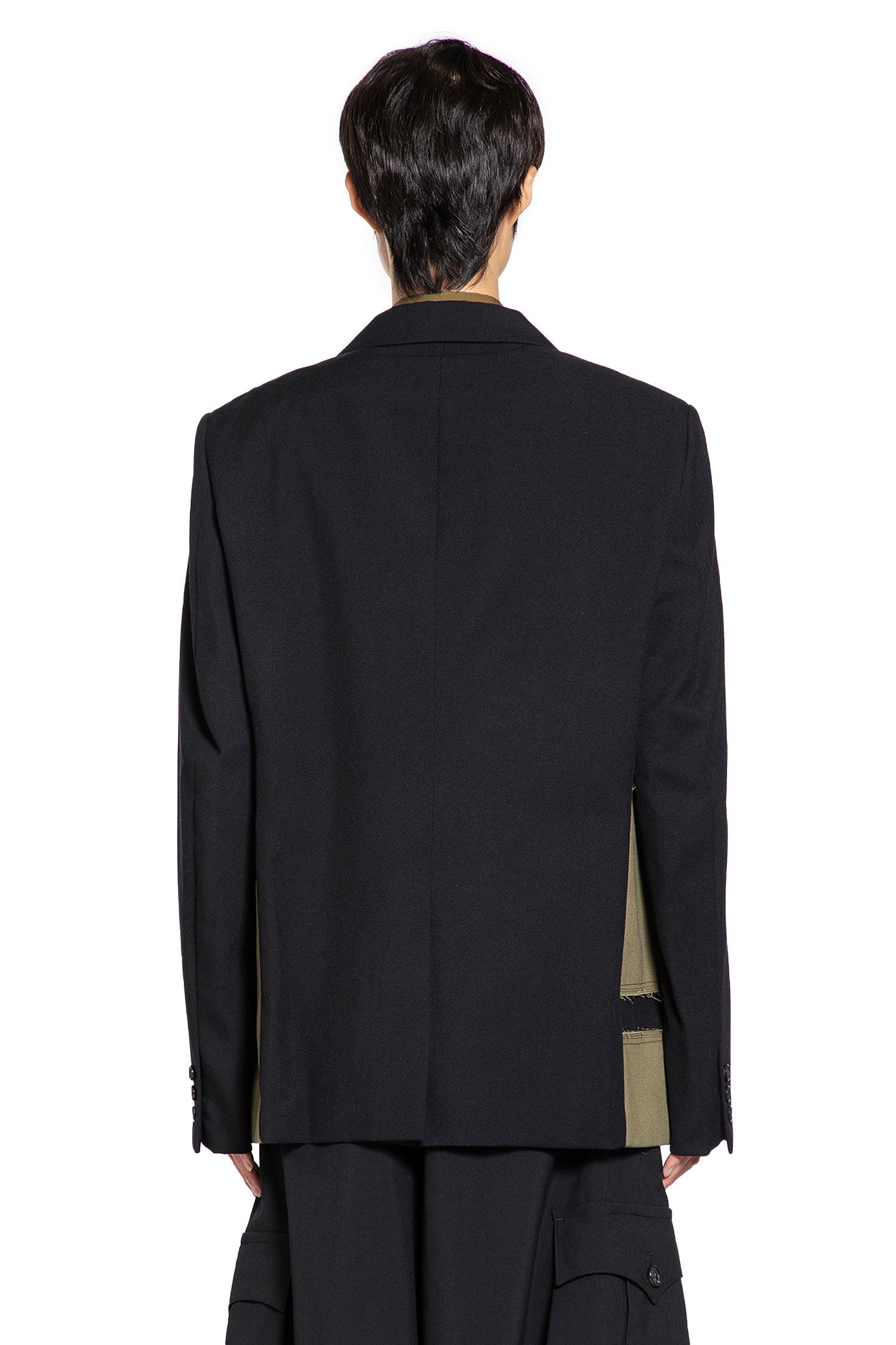 Paneled Blazer in Cotton Twill