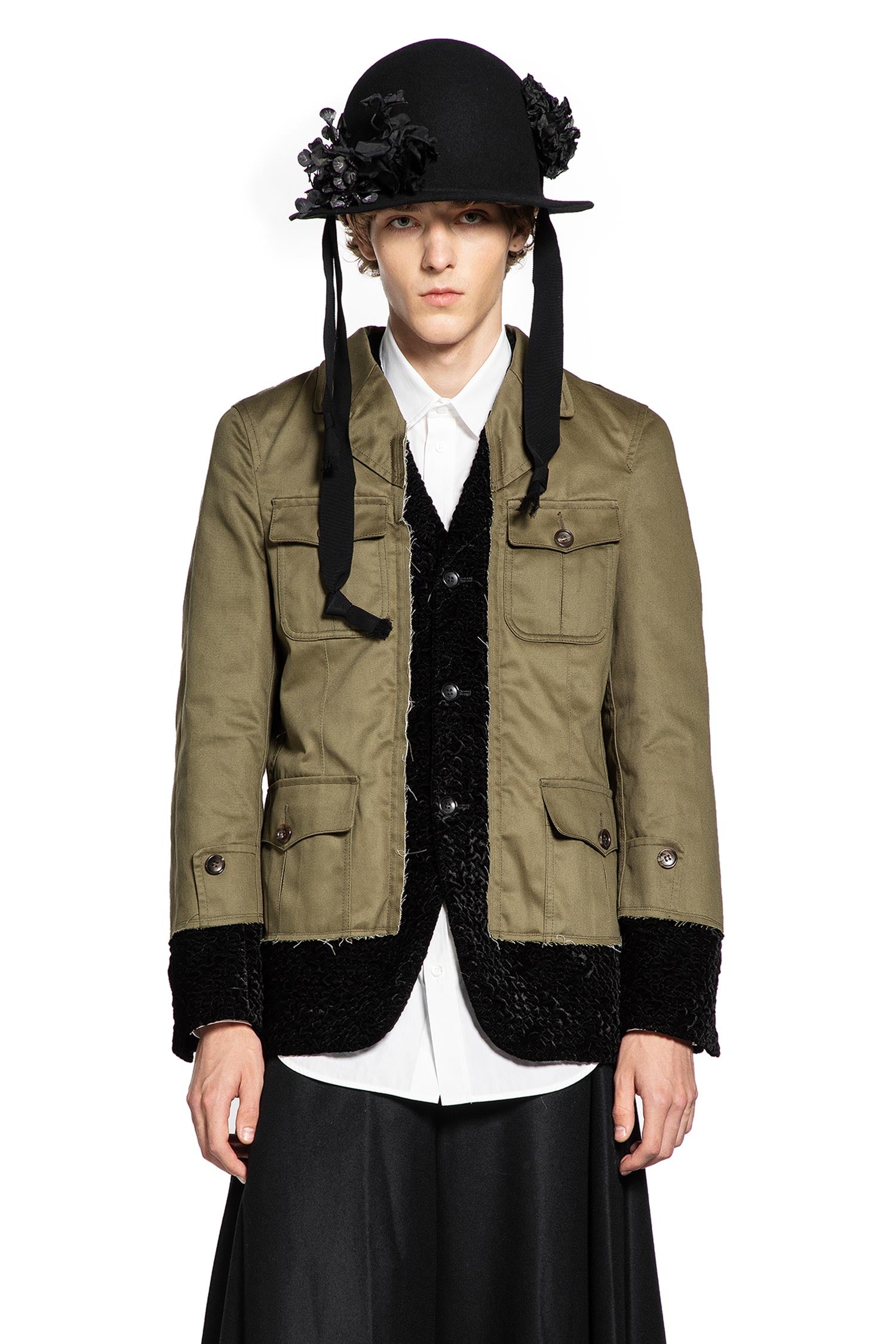 Spliced Military Blazer - Antonioli.eu
