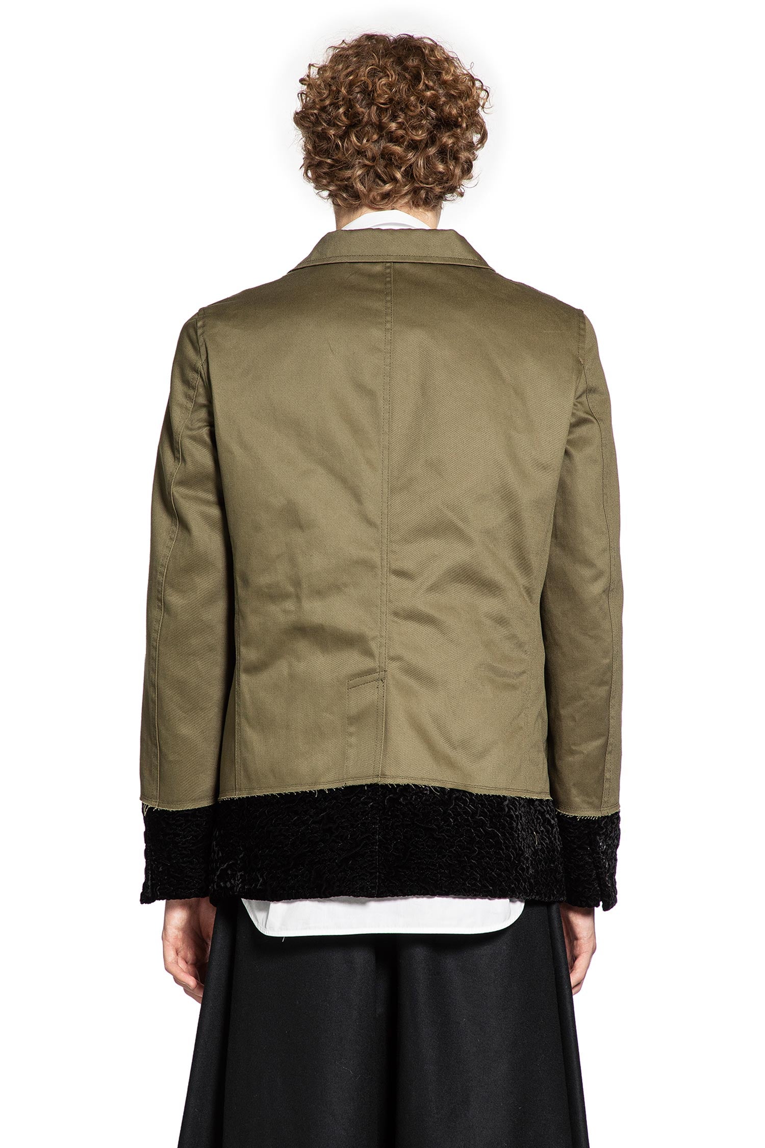 Spliced Military Blazer