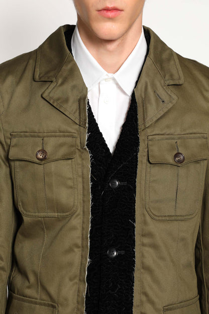 Spliced Military Blazer - Antonioli.eu