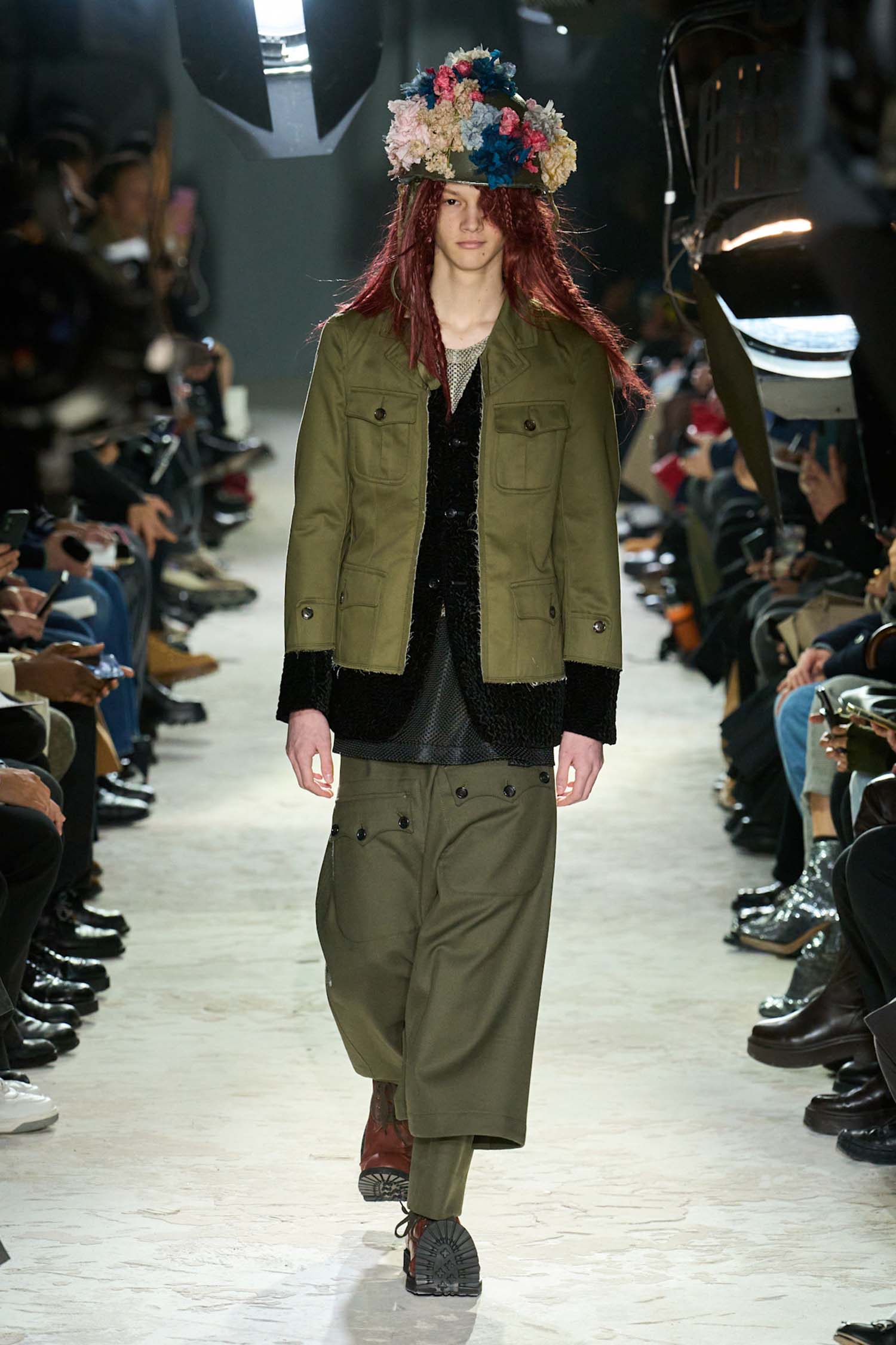 Spliced Military Blazer