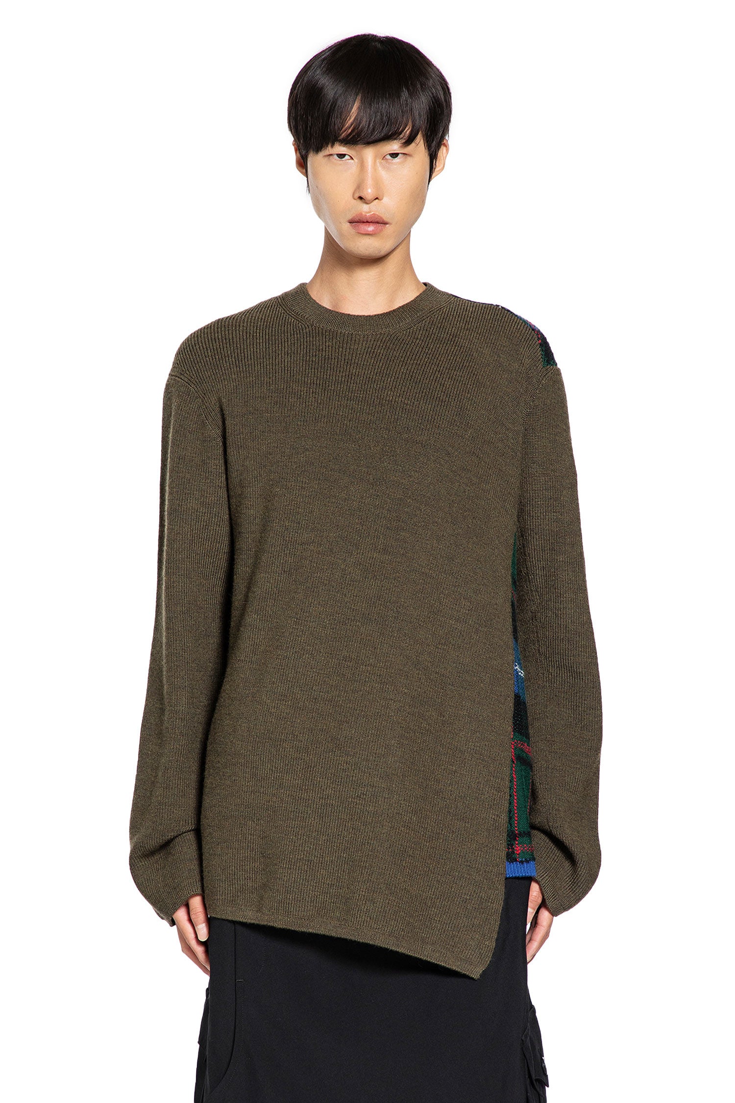 Asymmetric Paneled Sweater