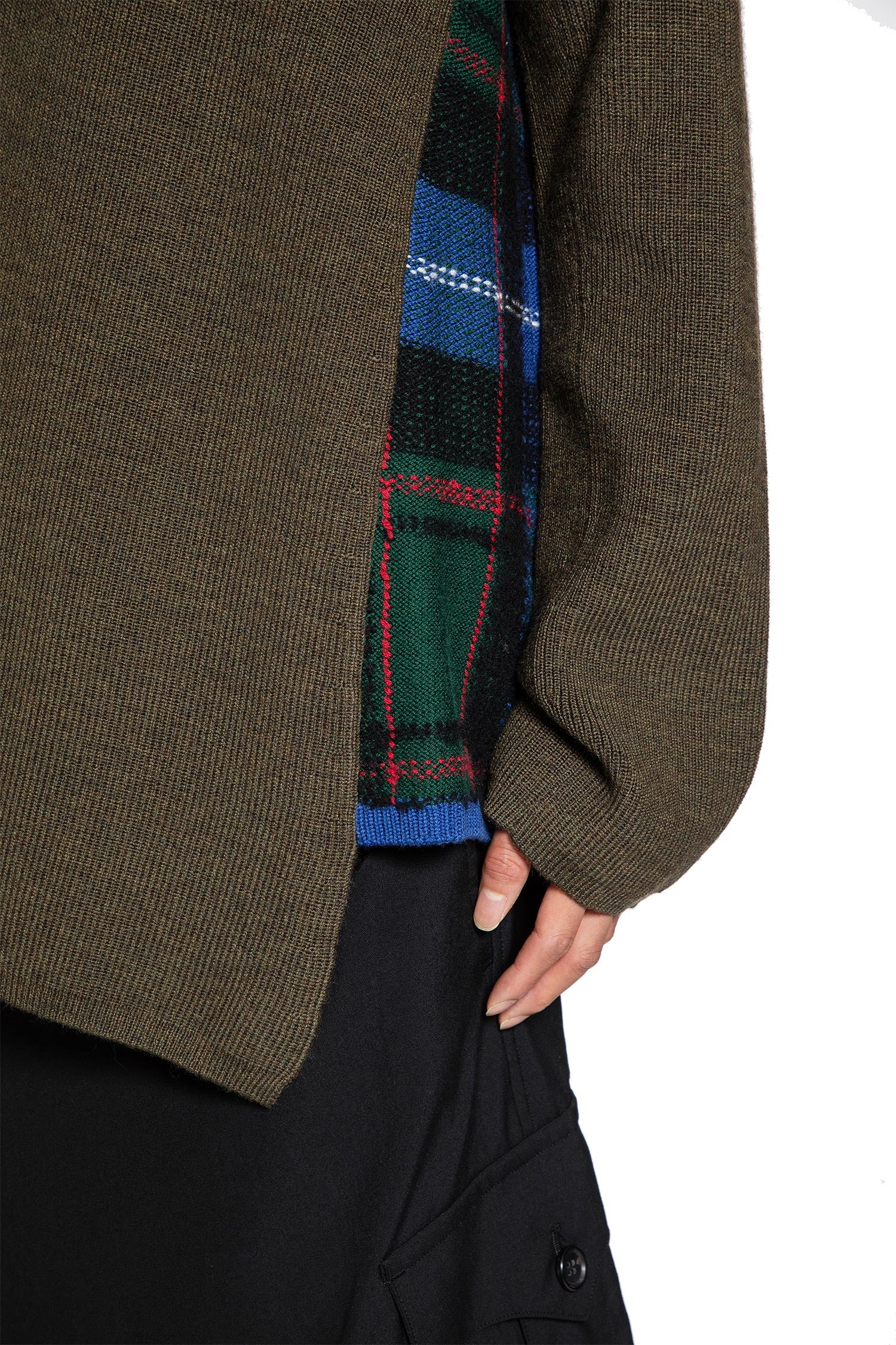 Asymmetric Paneled Sweater