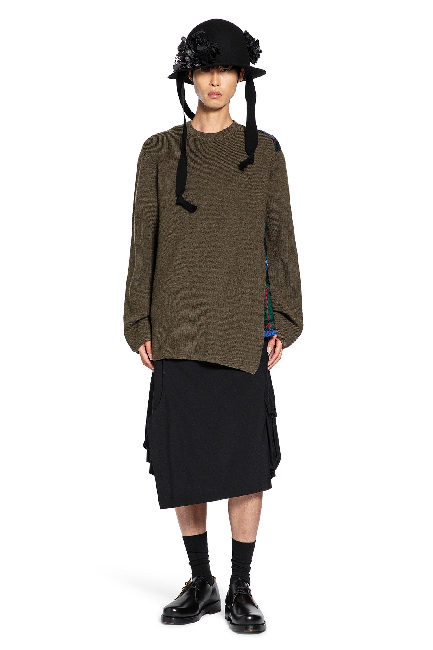 Asymmetric Paneled Sweater