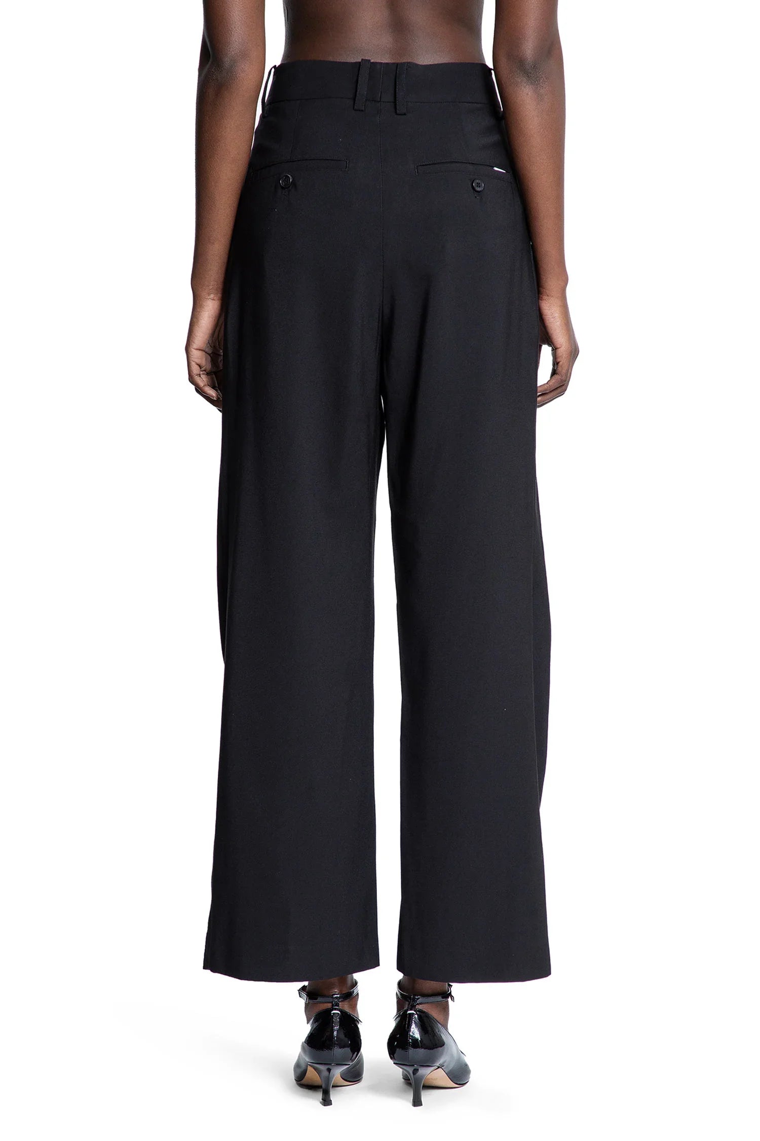 Pleated Wide Trousers - Antonioli.eu