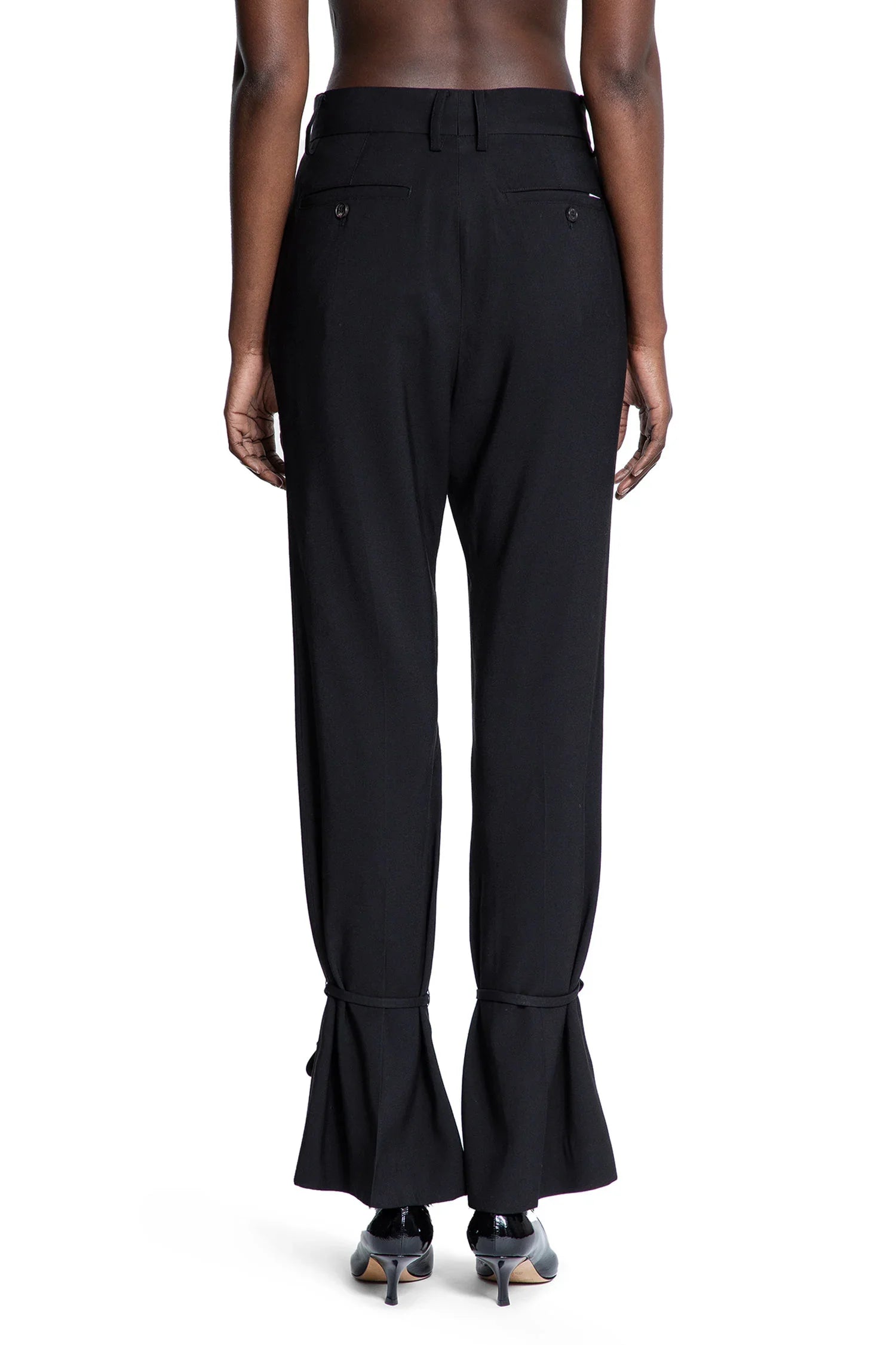 Slim Flare trousers with Straps - Antonioli.eu