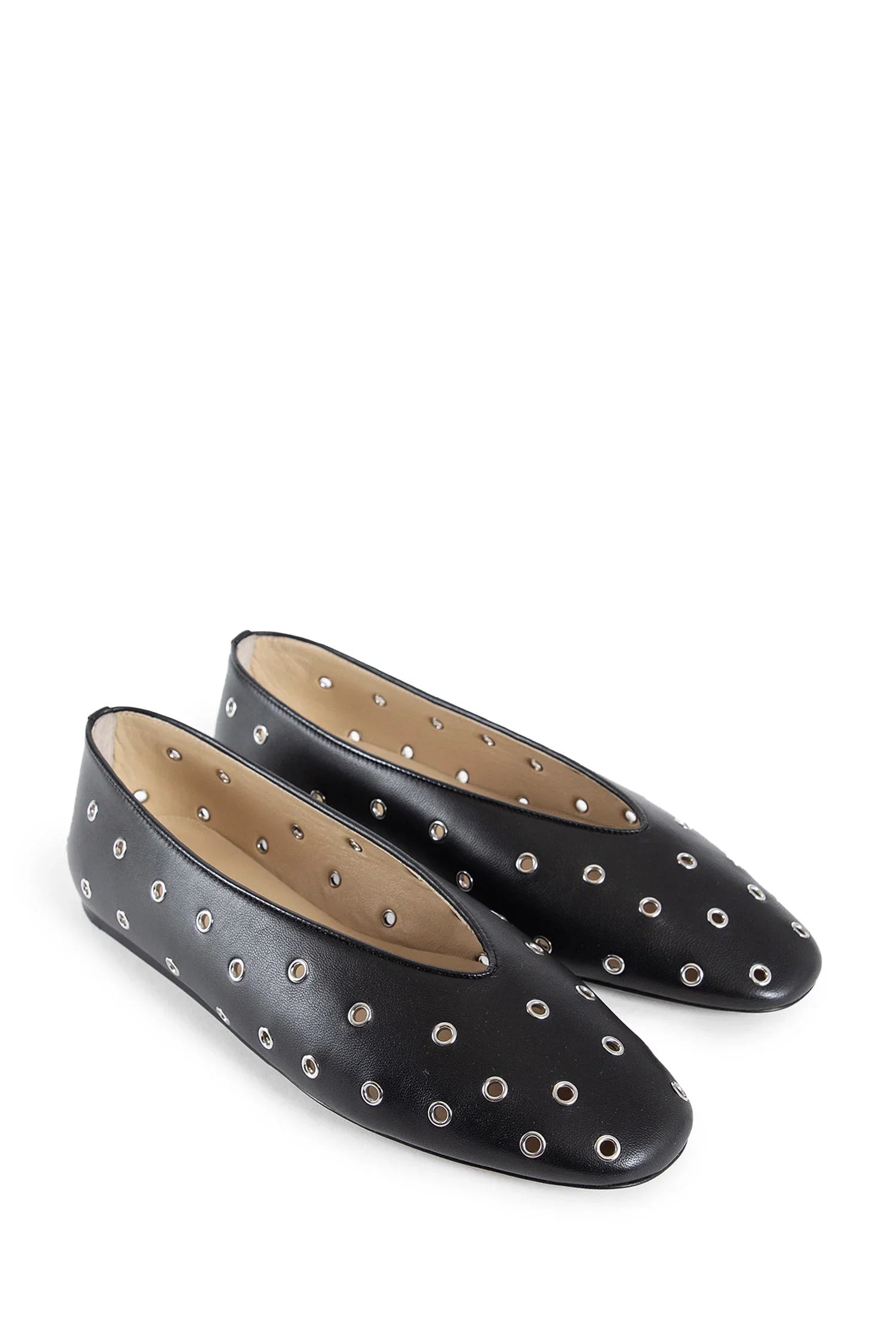 LE MONDE BERYL WOMAN BLACK FLATS - Antonioli.eu