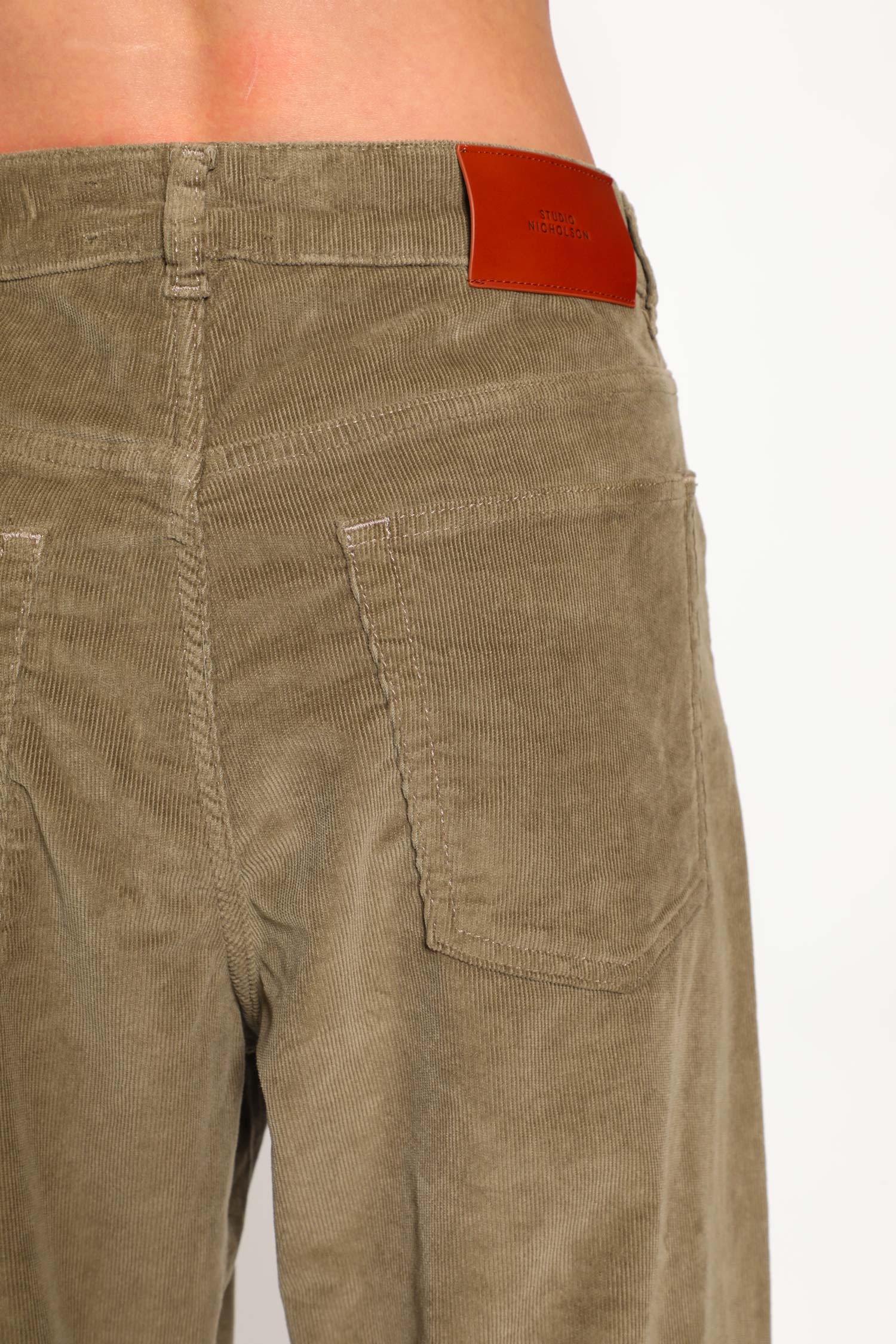 Pantaloni di velluto a coste Riso