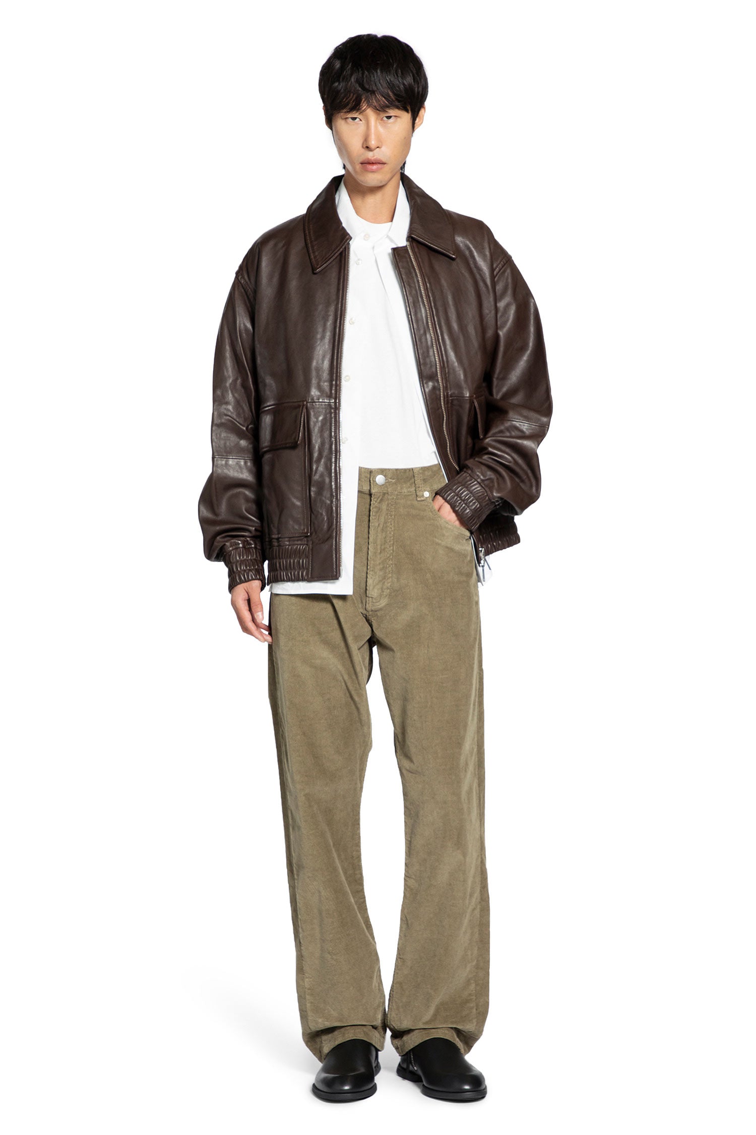 Pantaloni di velluto a coste Riso