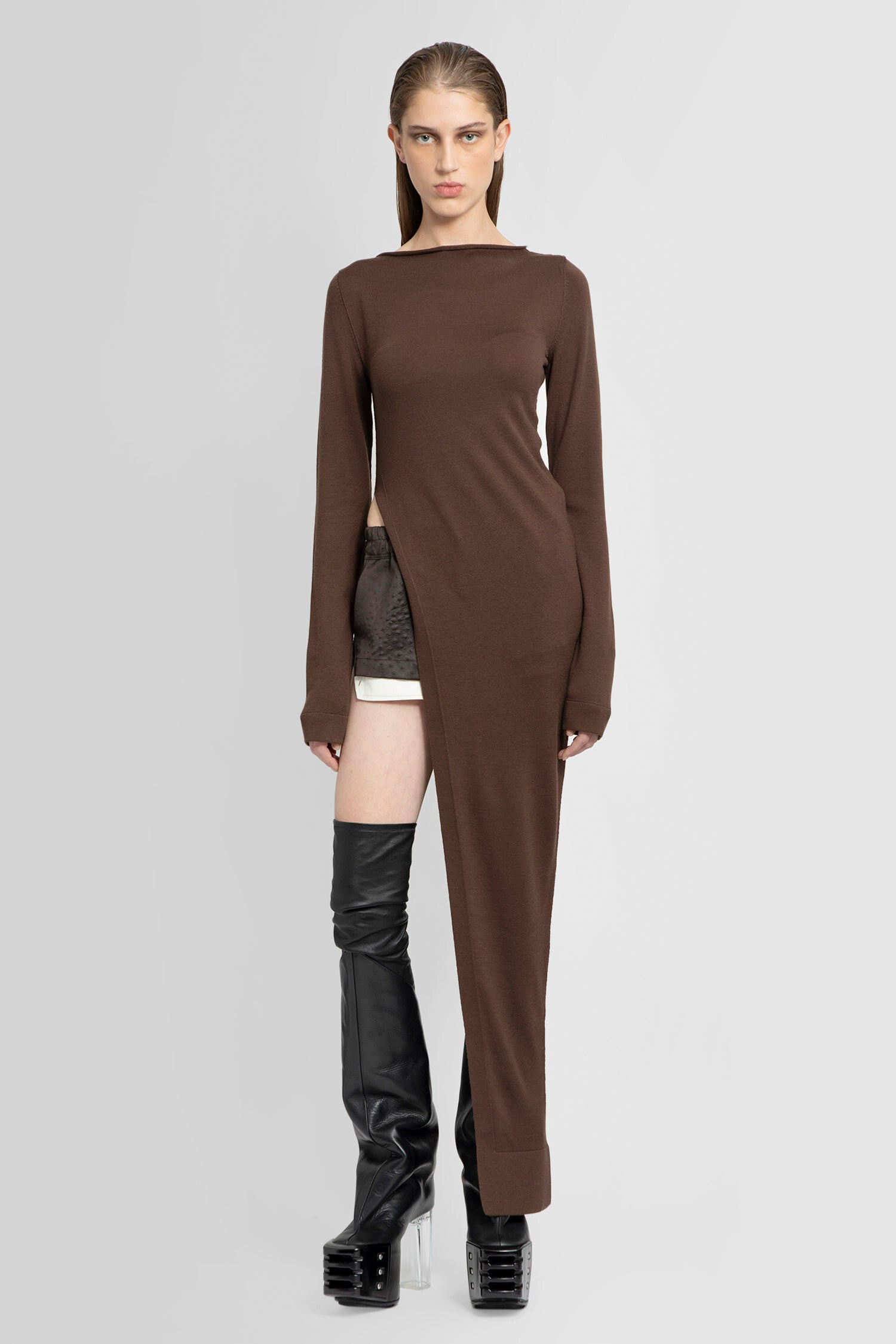 RICK OWENS WOMAN BROWN TOPS - RICK OWENS - TOPS | Antonioli