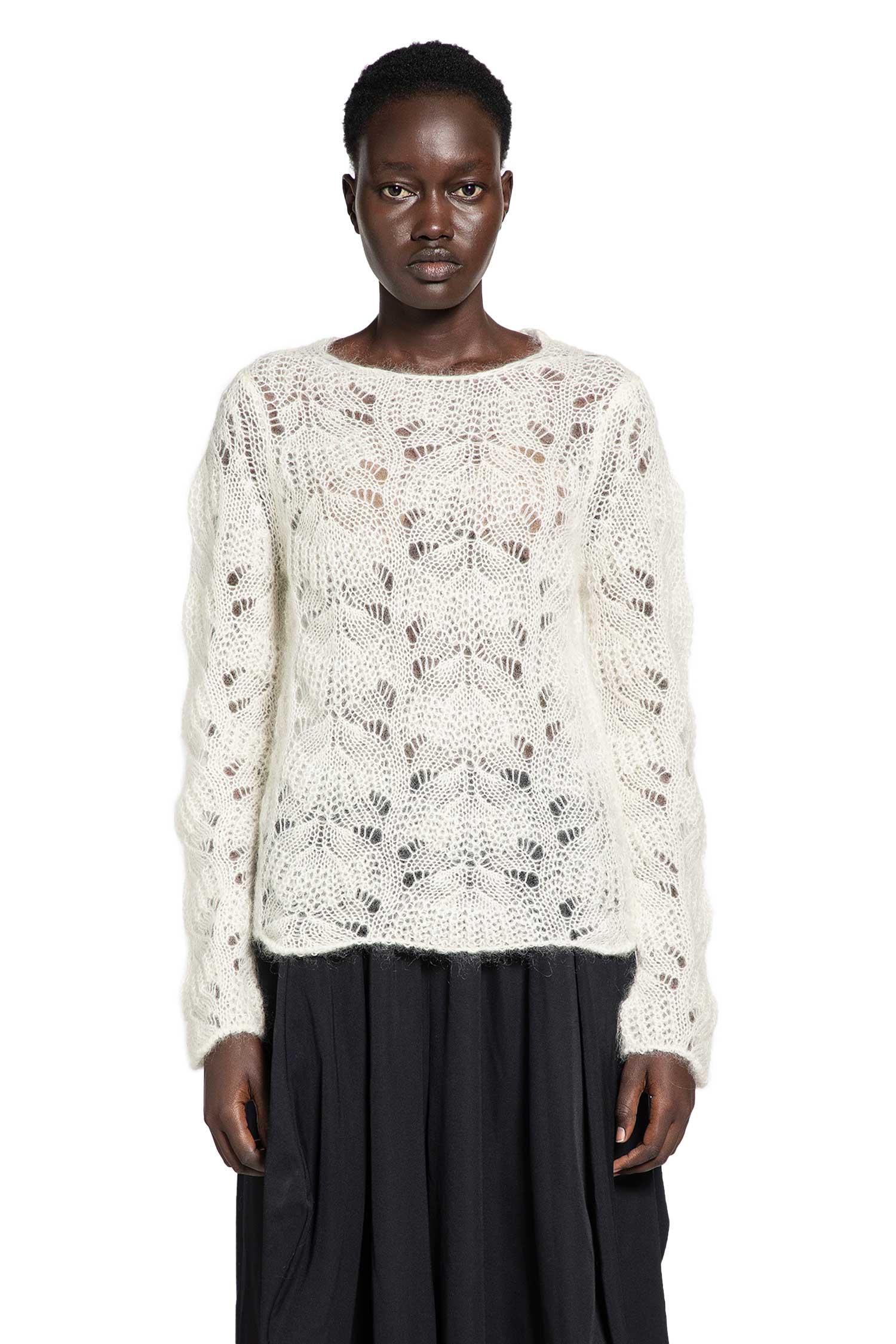 Mohair Lace Knit Sweater