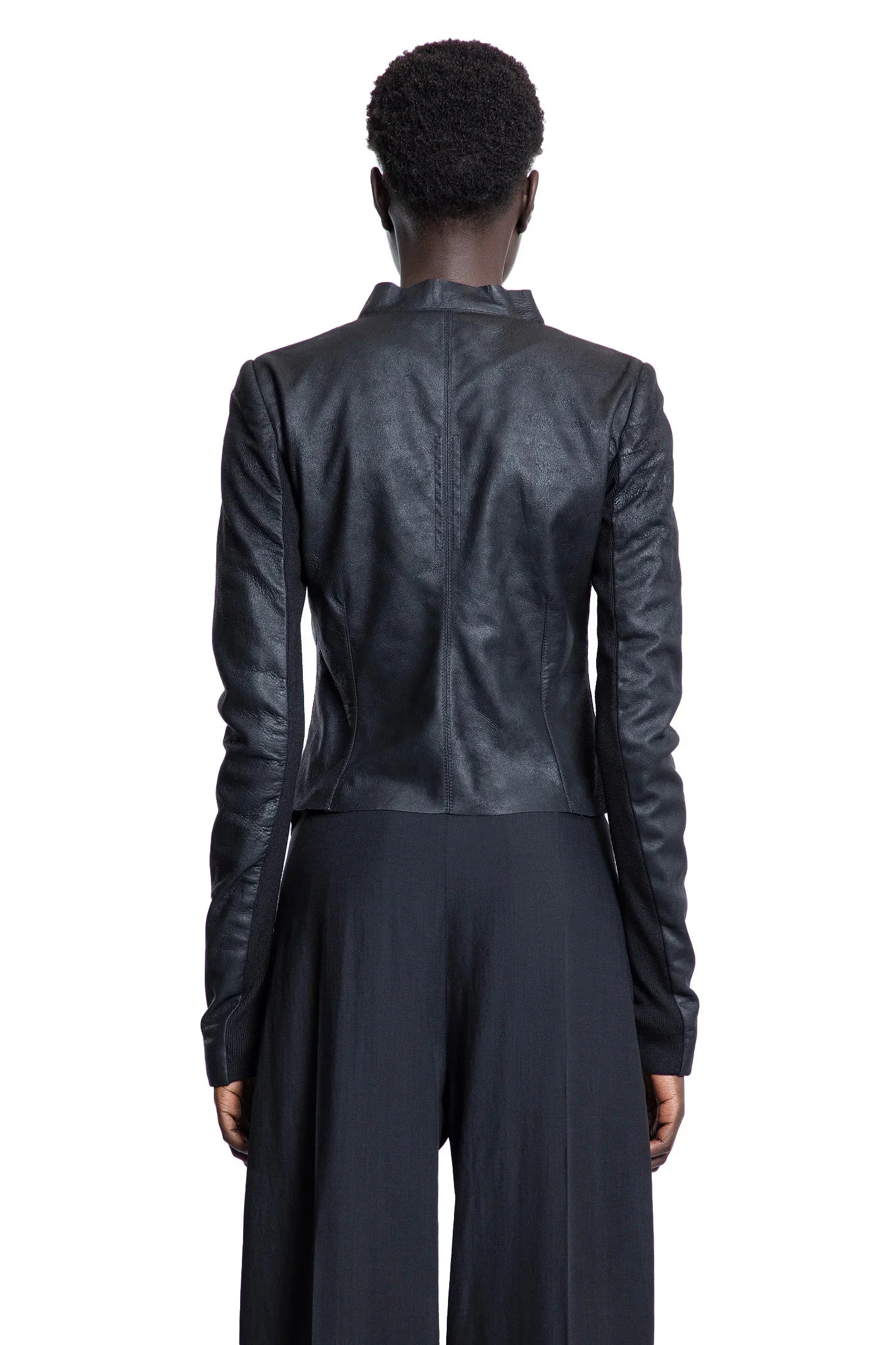 RICK OWENS WOMAN BLACK JACKETS - Antonioli.eu