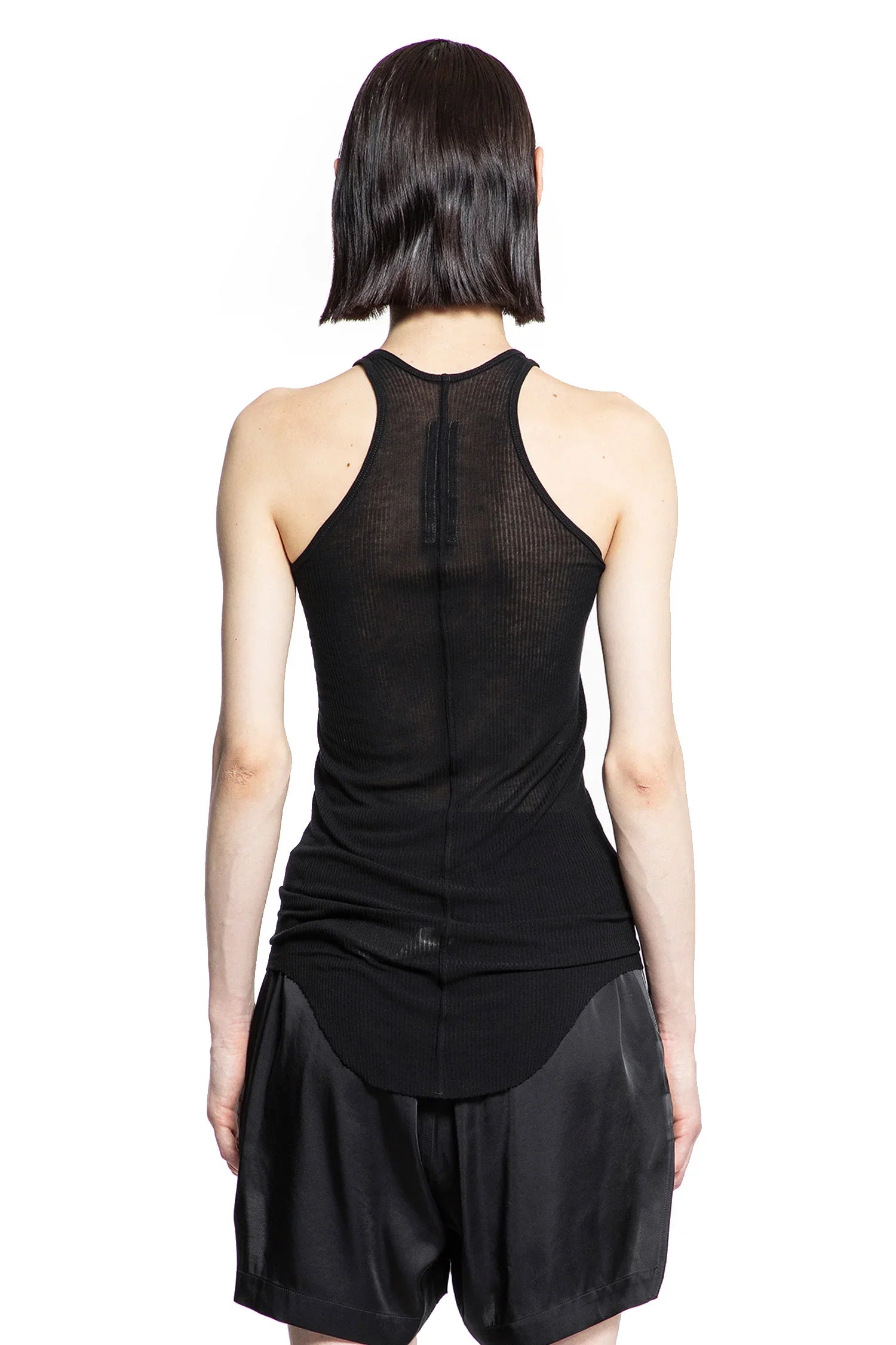 Basic Rib Tank in Viscose Silk Rib Jersey - Antonioli.eu