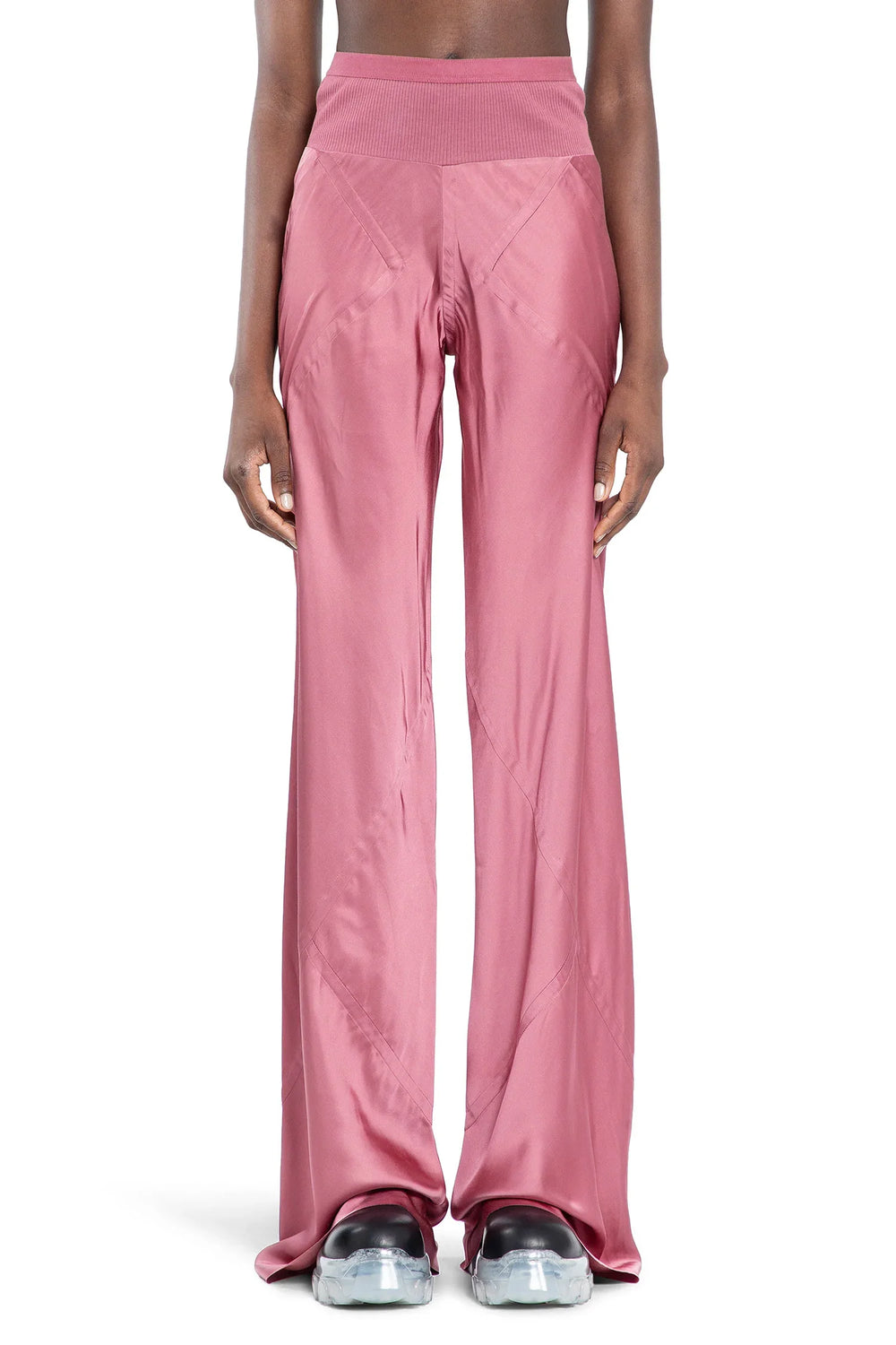 RICK OWENS WOMAN PINK TROUSERS - Antonioli.eu
