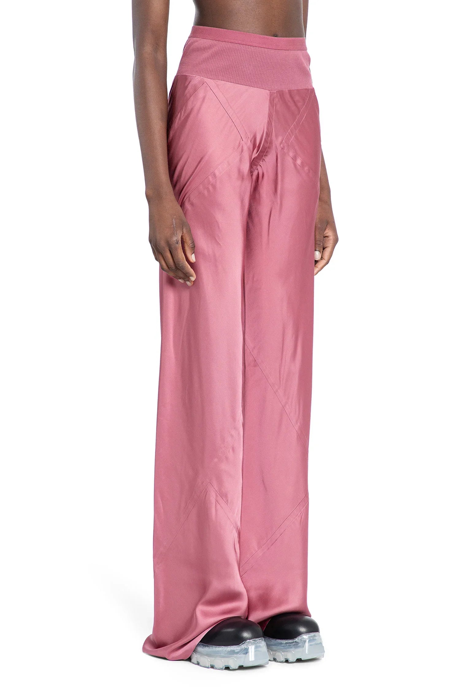 RICK OWENS WOMAN PINK TROUSERS - Antonioli.eu