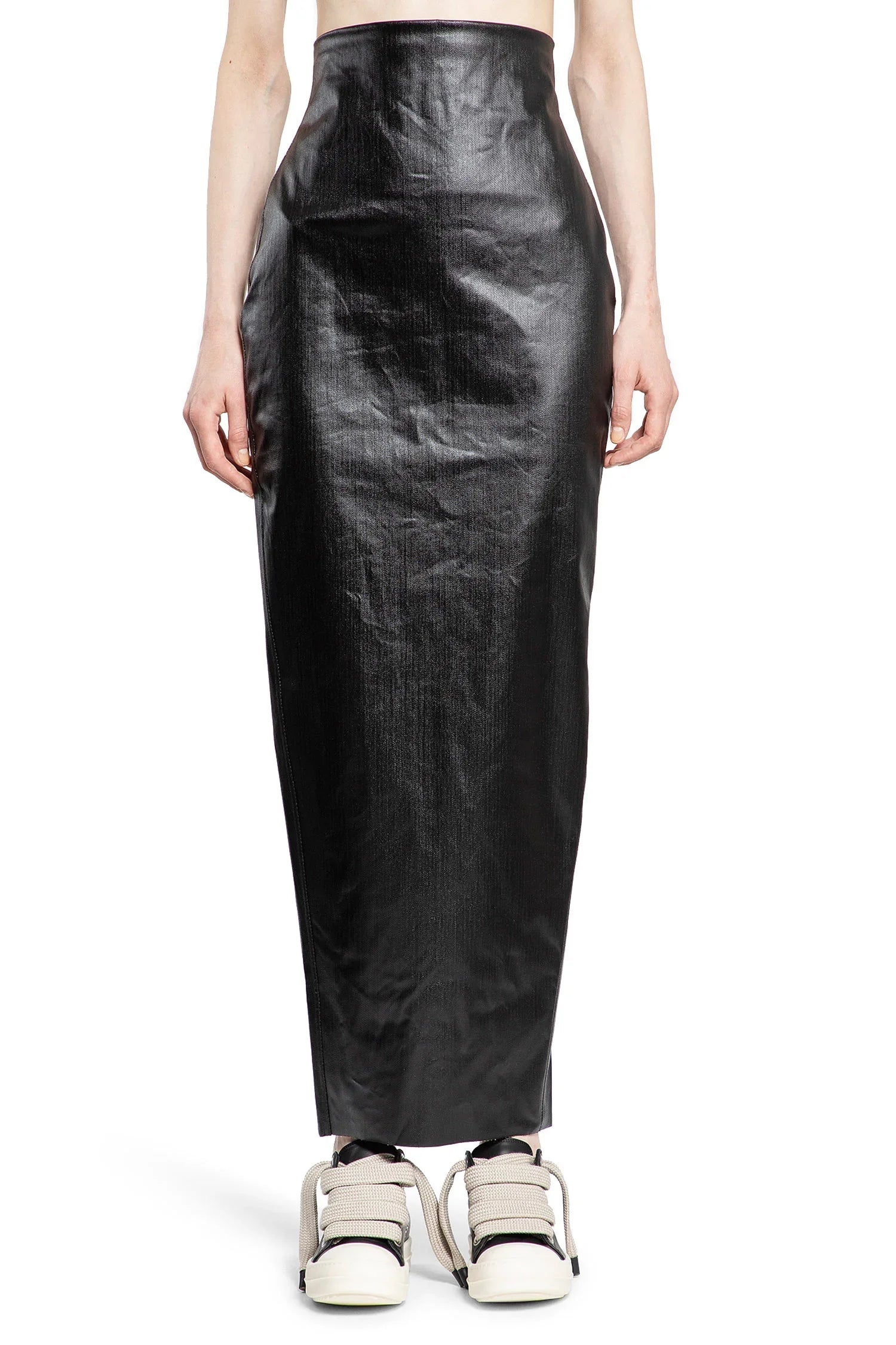 Dirt Pillar in Coated Stretch Denim - Antonioli.eu
