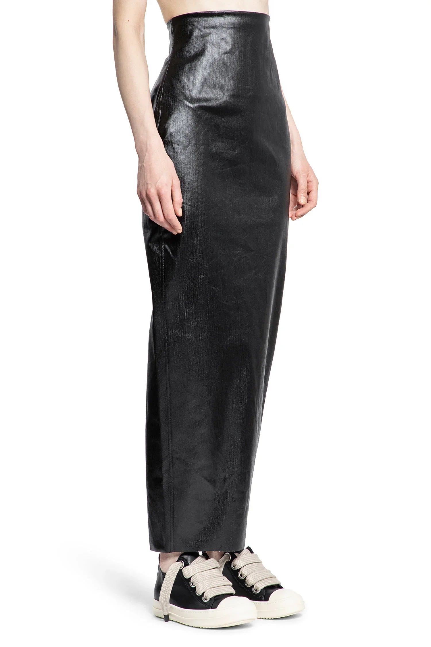 Dirt Pillar in Coated Stretch Denim - Antonioli.eu