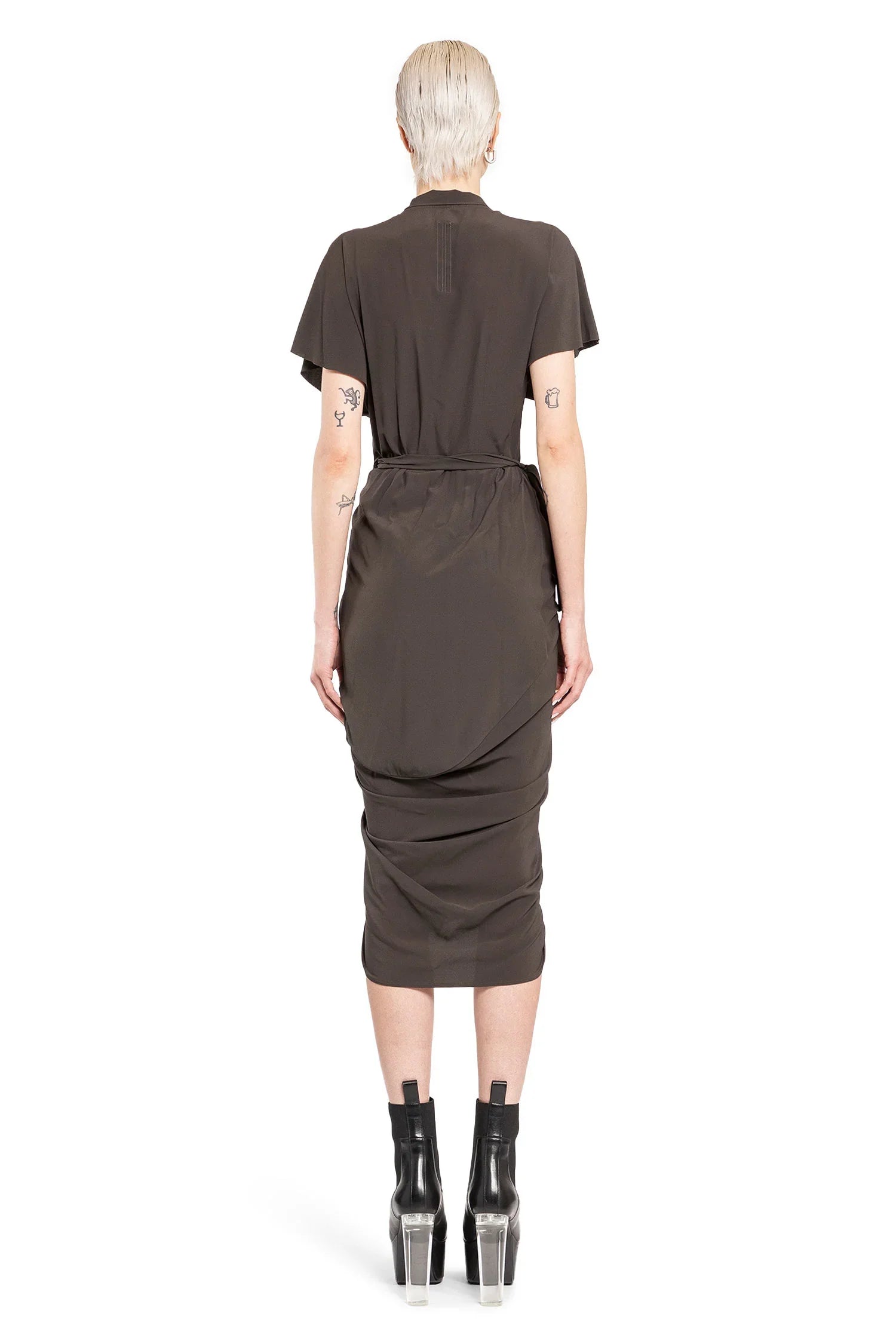 Porterville Wrap Dress in Cocoon Crêpe - Antonioli.eu