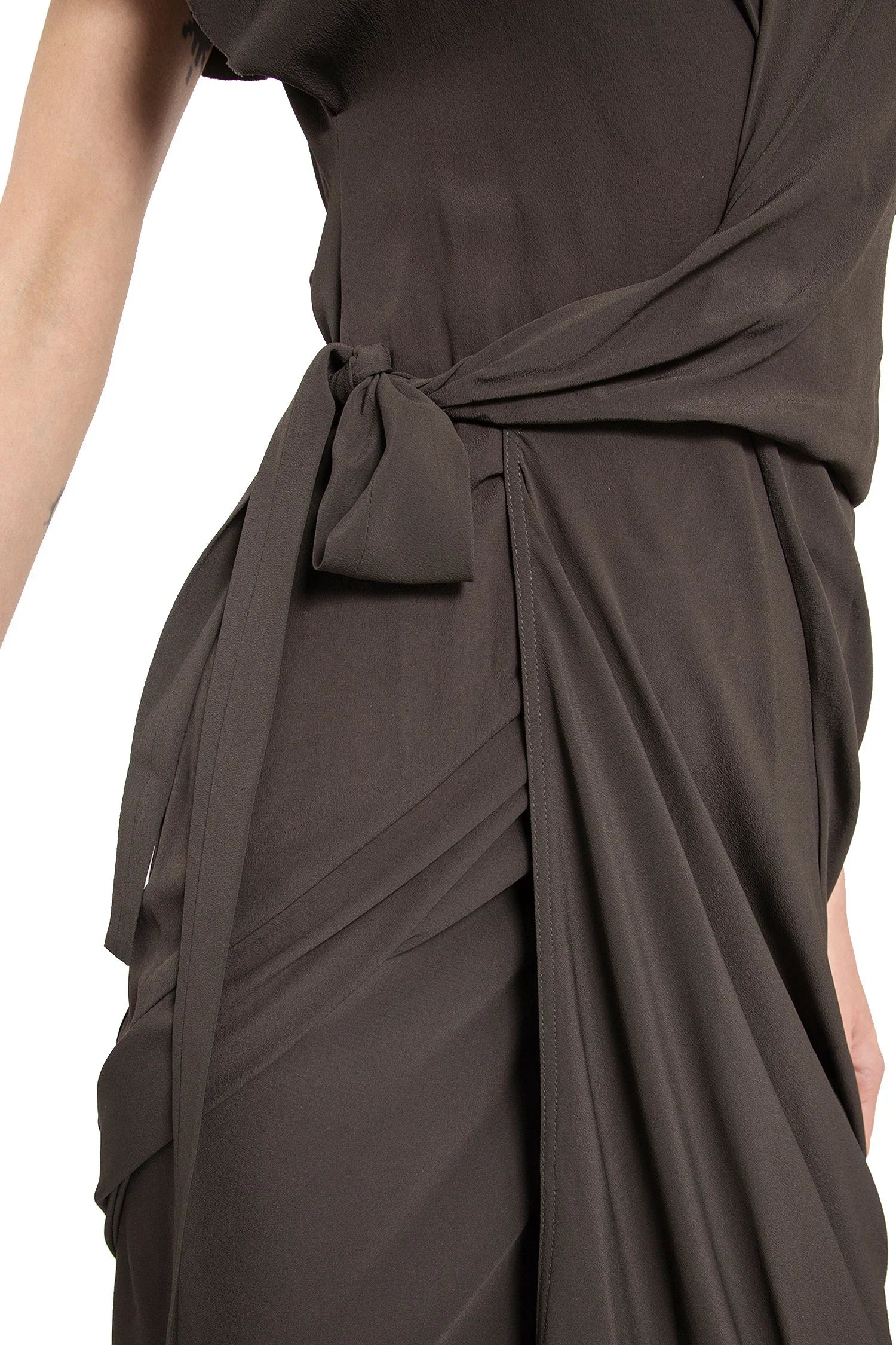 Porterville Wrap Dress in Cocoon Crêpe - Antonioli.eu