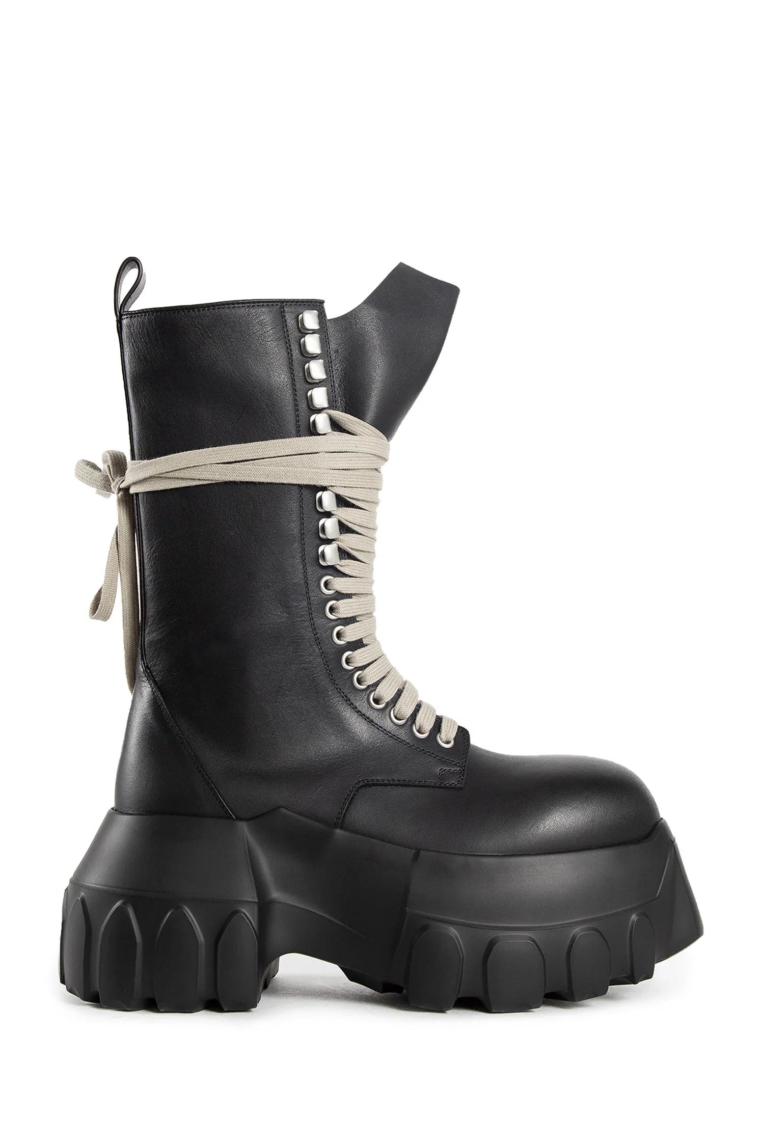 RICK OWENS WOMAN BLACK BOOTS - Antonioli.eu