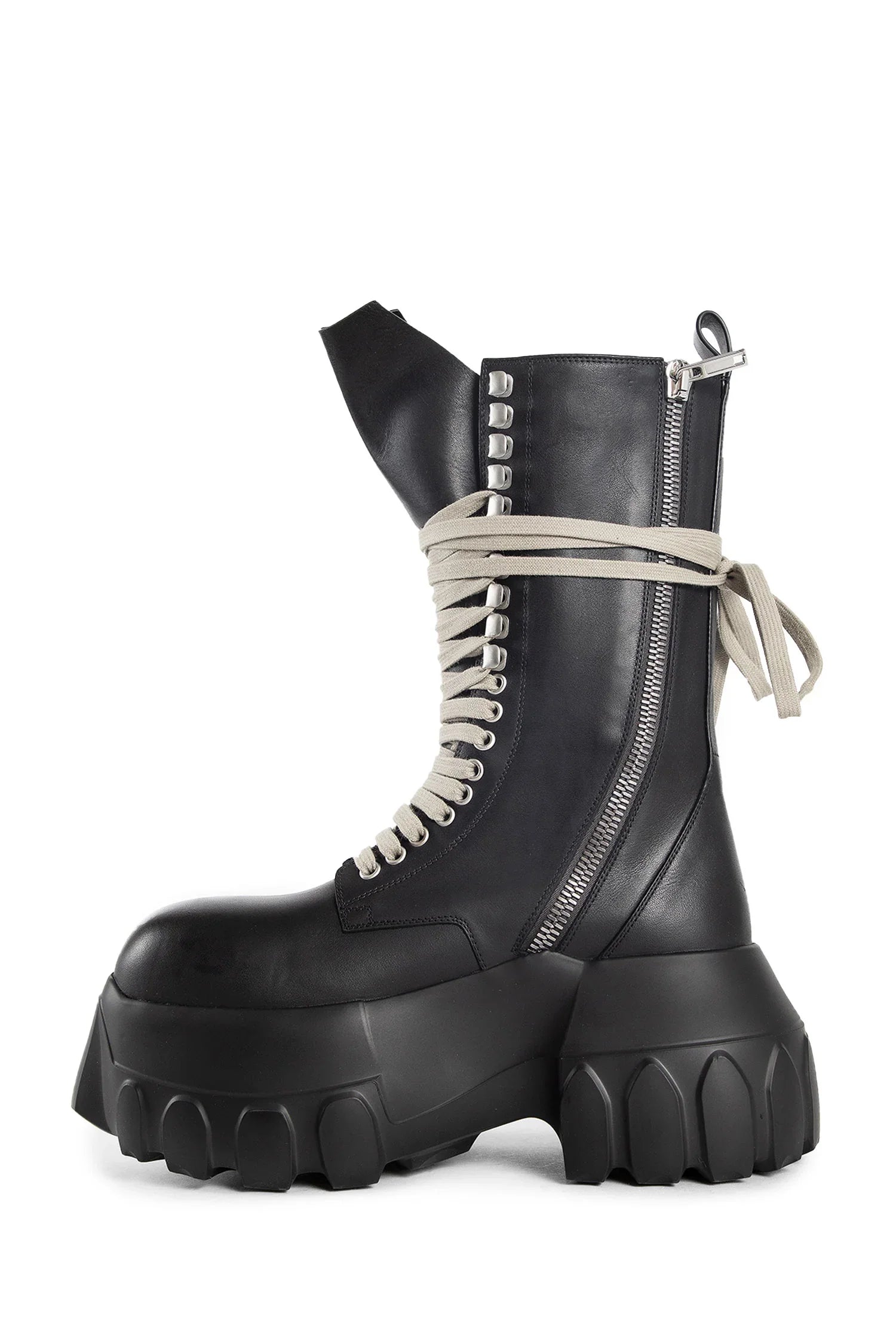 RICK OWENS WOMAN BLACK BOOTS - Antonioli.eu