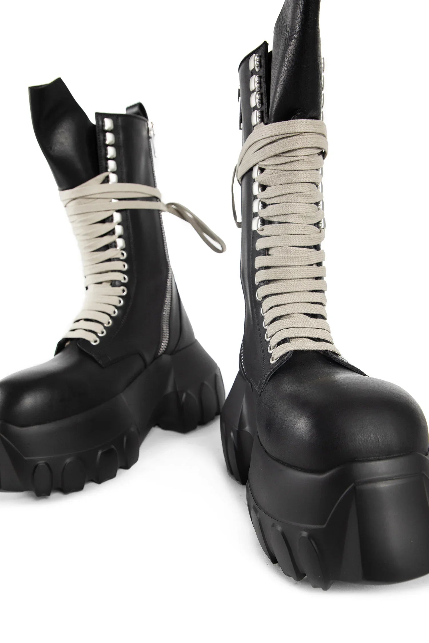RICK OWENS WOMAN BLACK BOOTS - Antonioli.eu