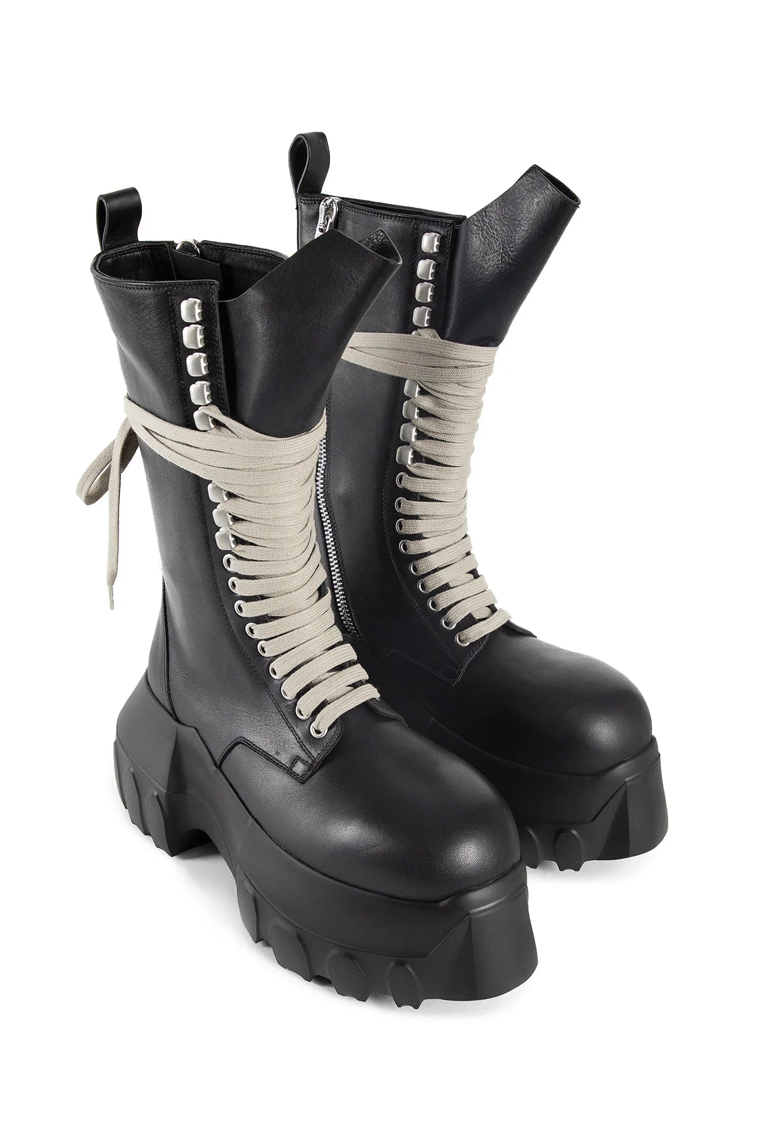 RICK OWENS WOMAN BLACK BOOTS - Antonioli.eu