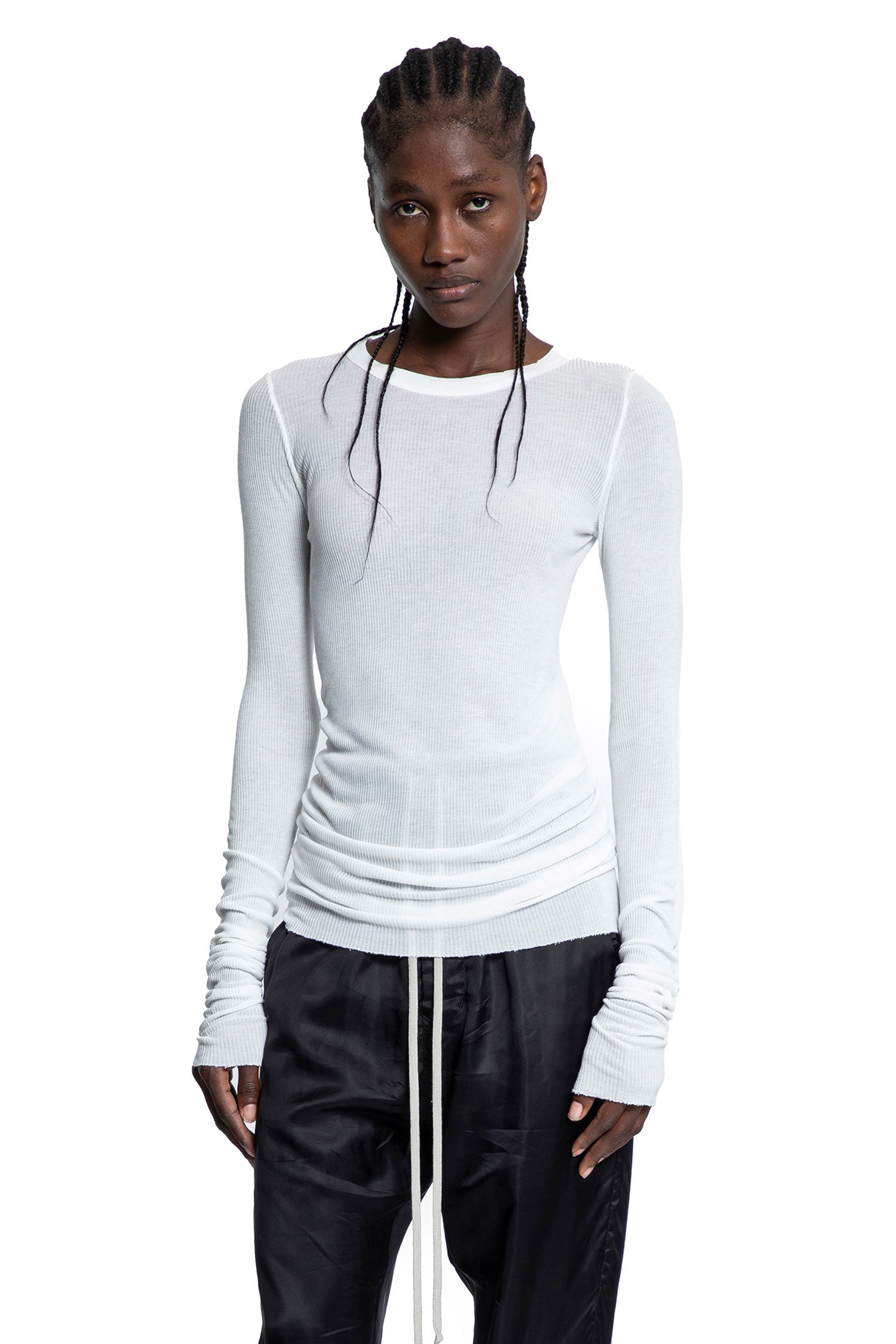 Rib LS T in Viscopse Silk Rib Jersey - Antonioli.eu