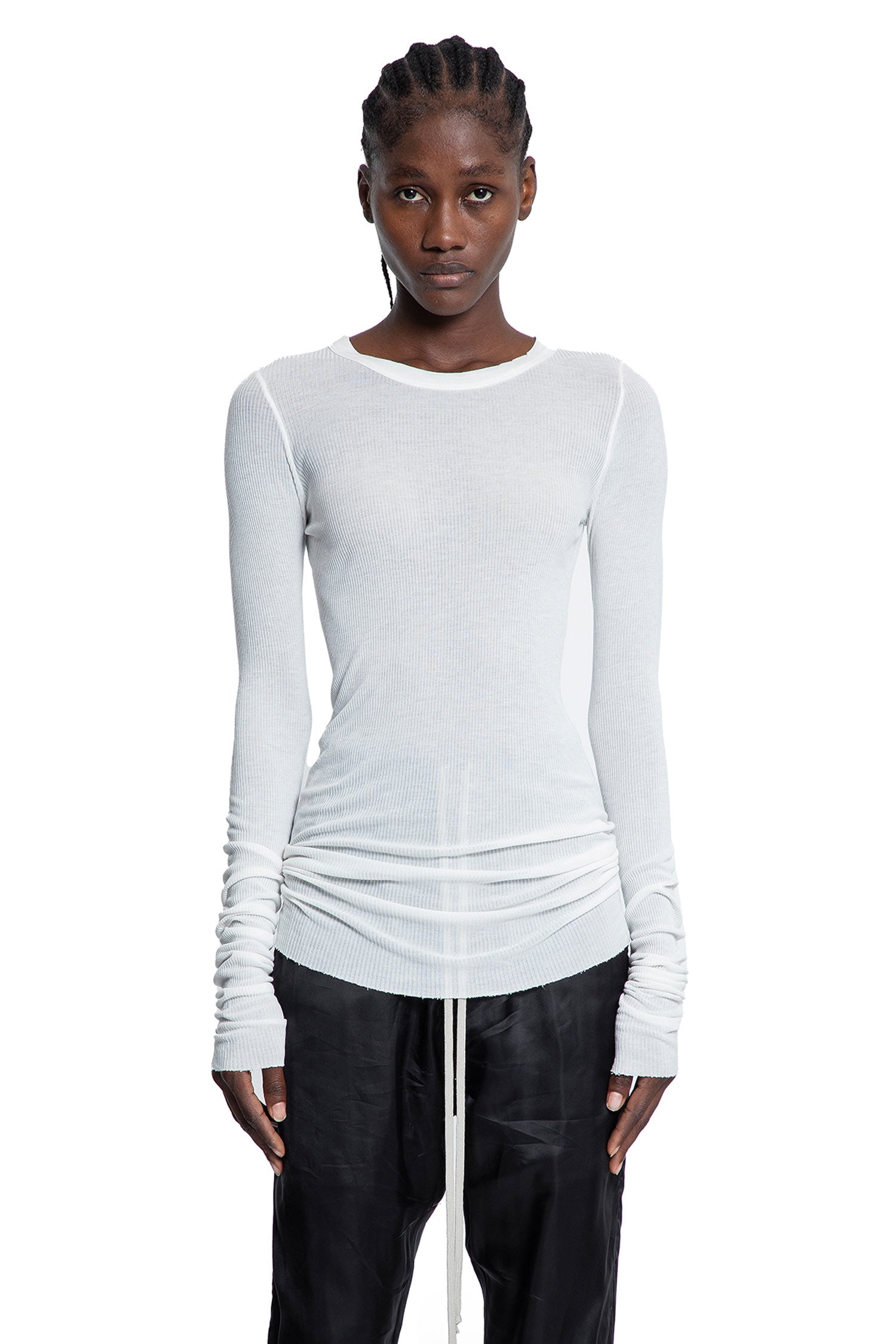 Rib LS T in Viscopse Silk Rib Jersey - Antonioli.eu