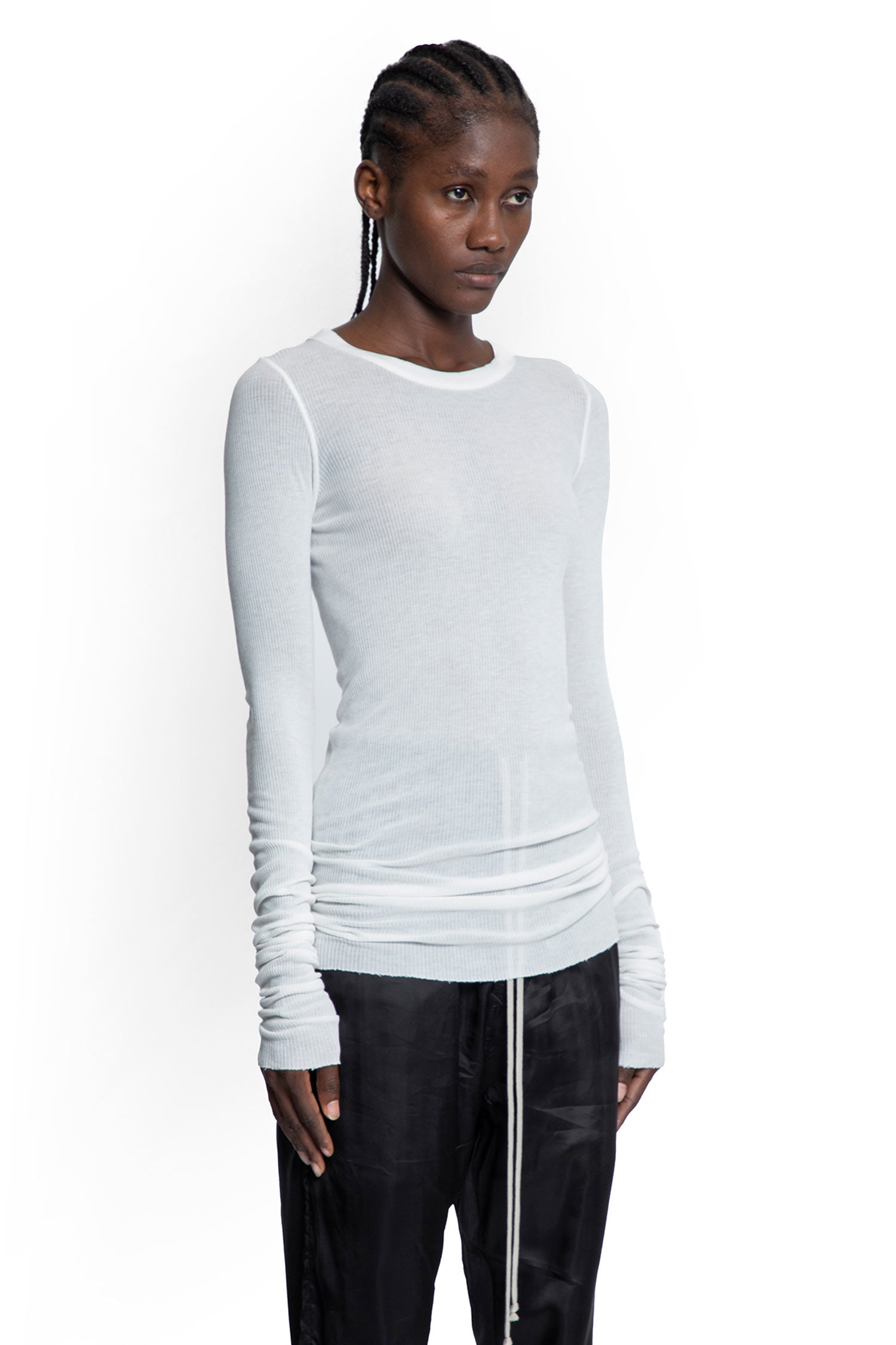 Rib LS T in Viscopse Silk Rib Jersey - Antonioli.eu