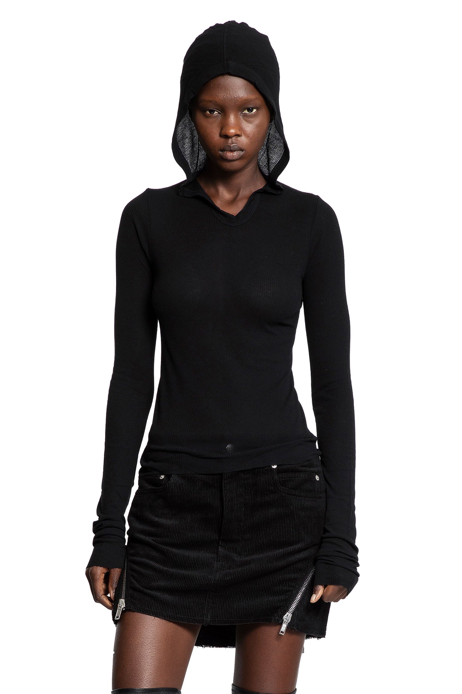 Concordians Hooded Rib Long Sleeve T - Antonioli.eu