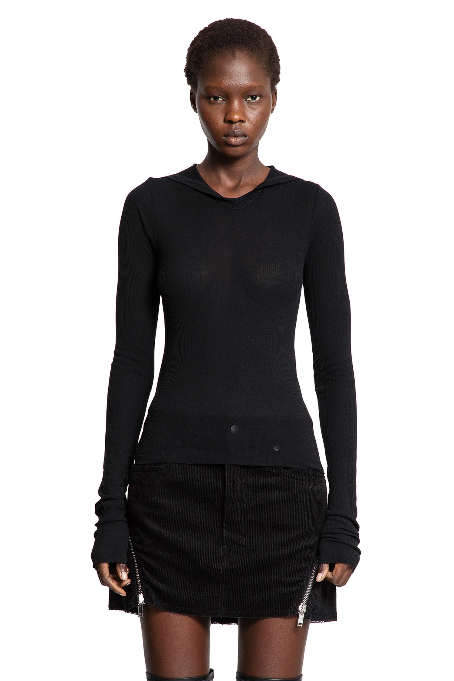 Concordians Hooded Rib Long Sleeve T - Antonioli.eu